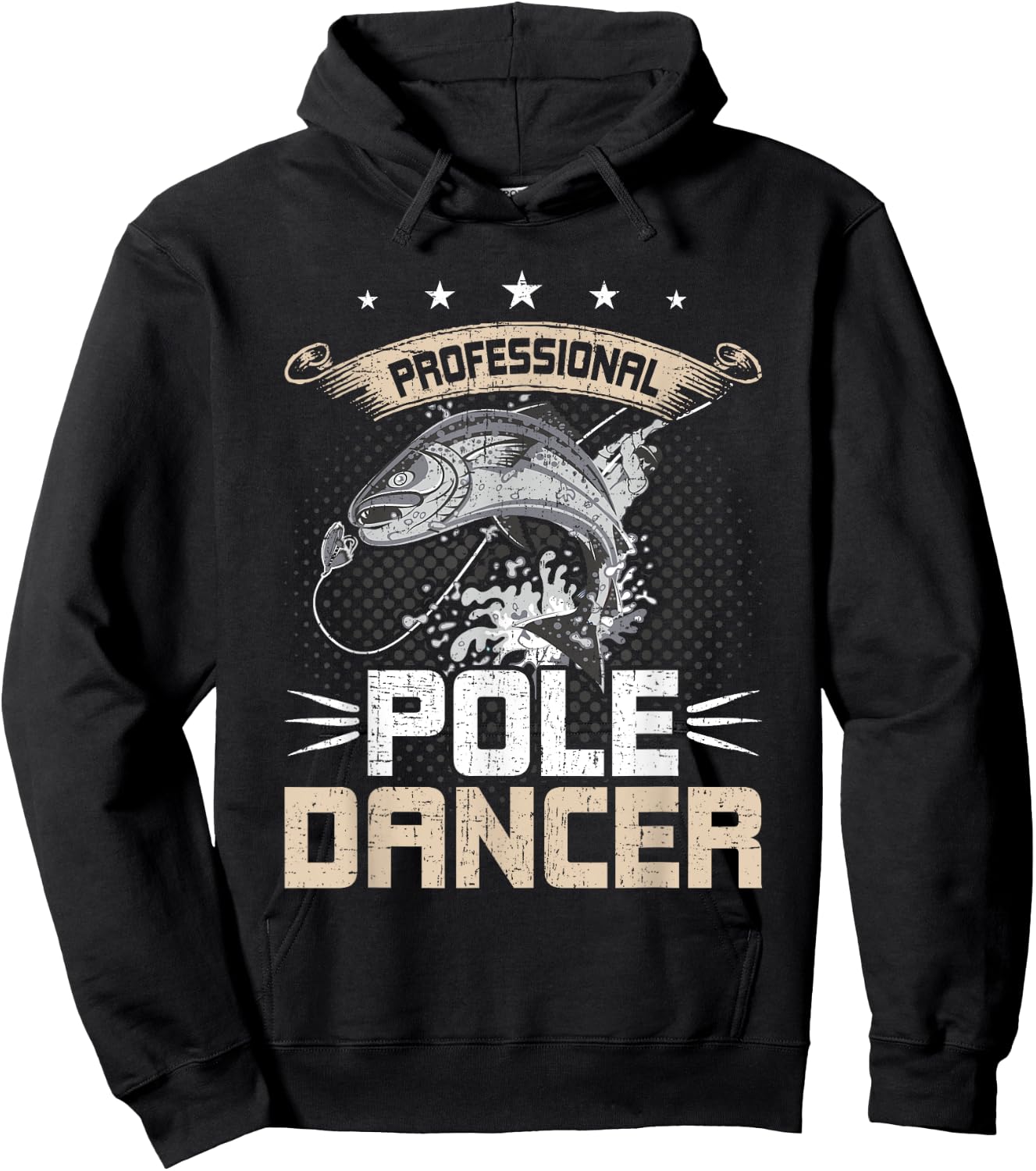 Professional Pole Dancer Fly Fishing Hoodie - Hoodie | Black