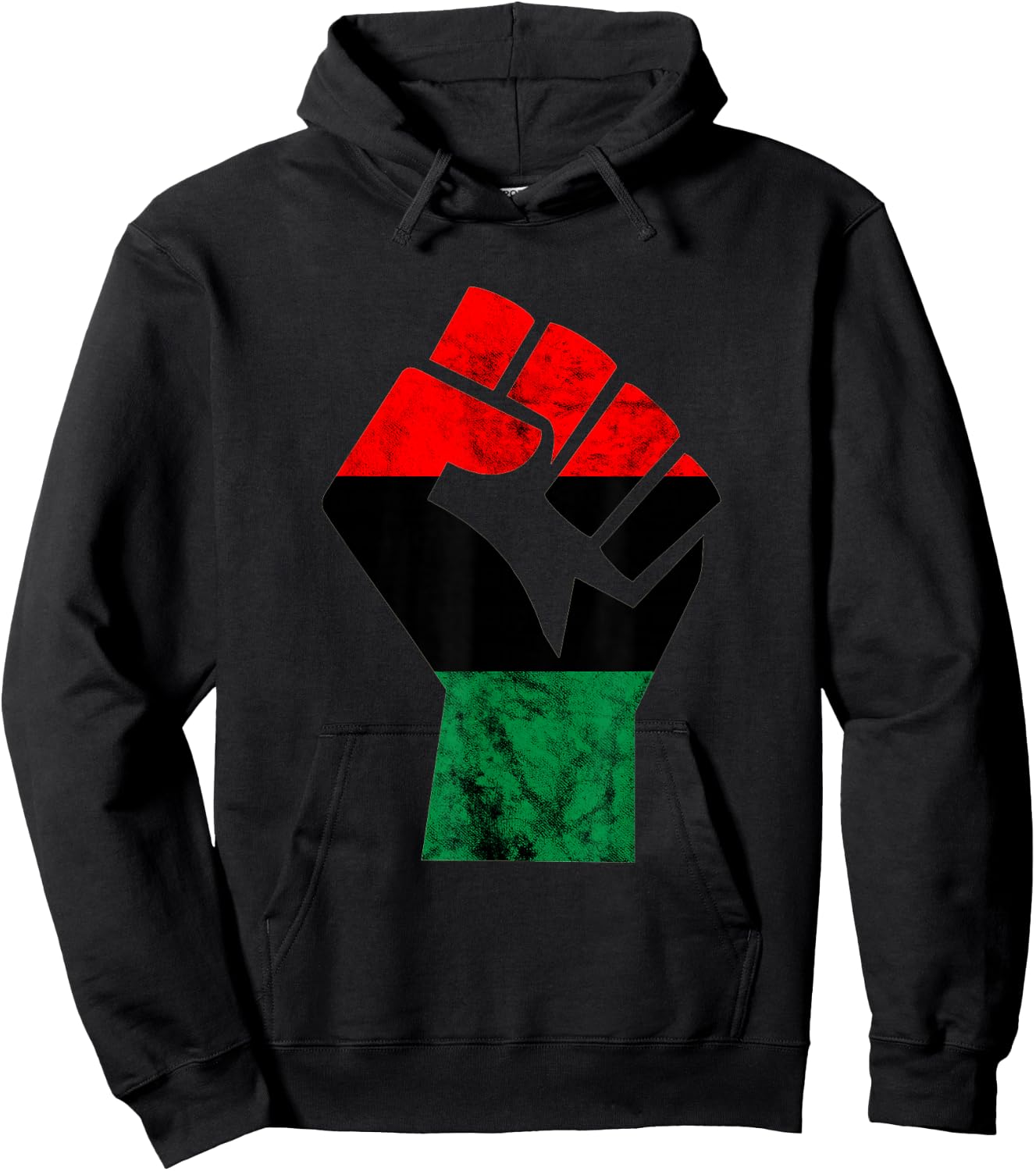 Pan African Fist UNIA Flag African African American Pride Hoodie - Hoodie | Black