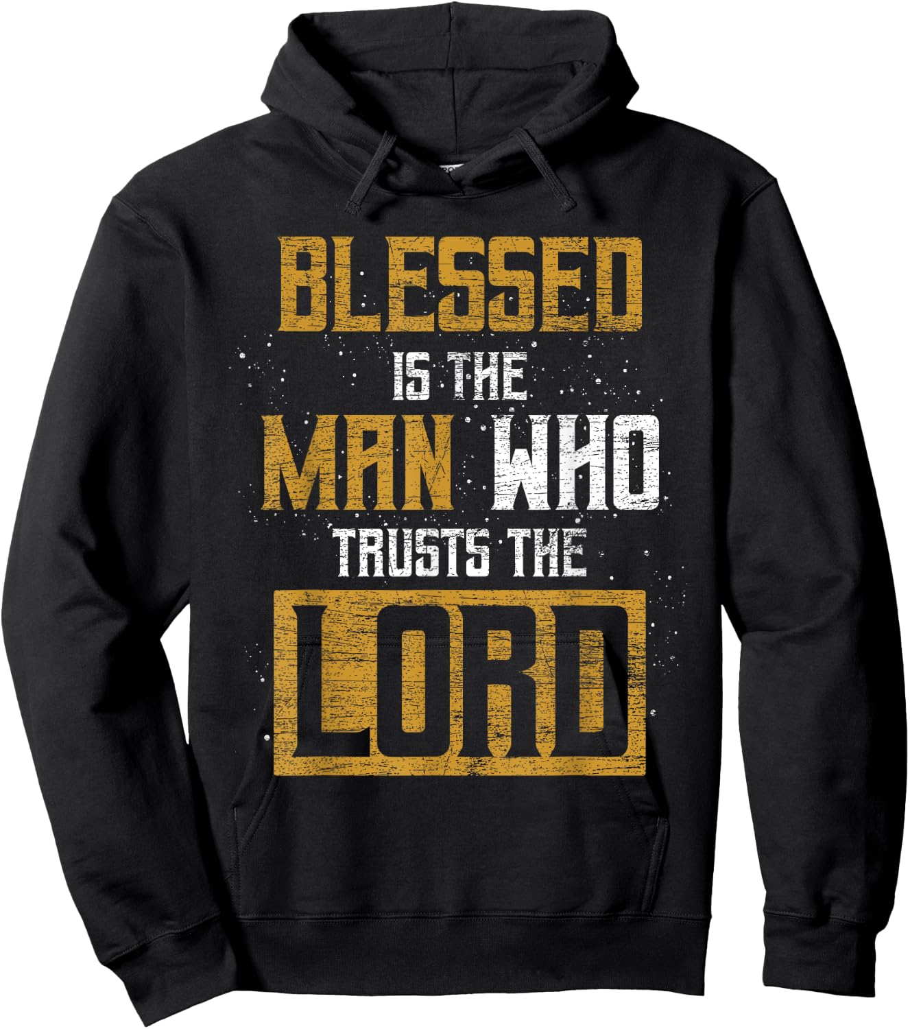 Blessed Is The Man Who Trusts The Lord Christianity Jesus Hoodie - Hoodie | Black