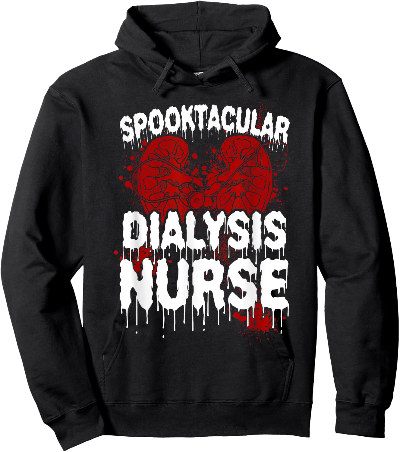 Dialysis Nurse Halloween Costume Spooktacular Dialysis Nurse Hoodie - Hoodie | Black