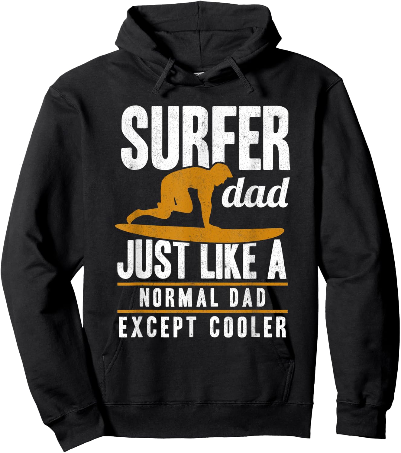 Surfer Dad Surfing Fathers Day Surf Daddy Surfers Hoodie - Hoodie | Black