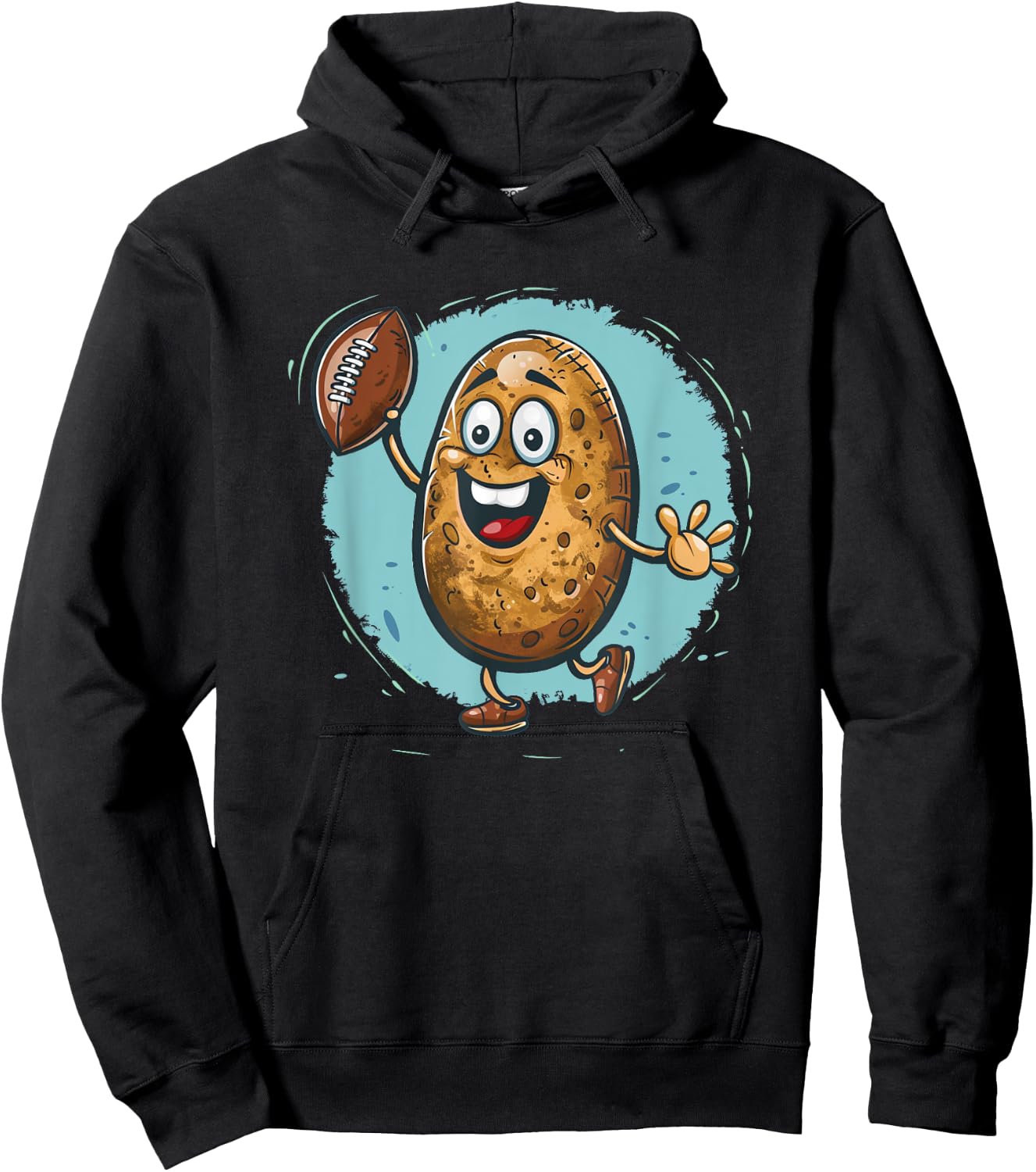 Football potato costume for boys and girls Hoodie - Hoodie | Black