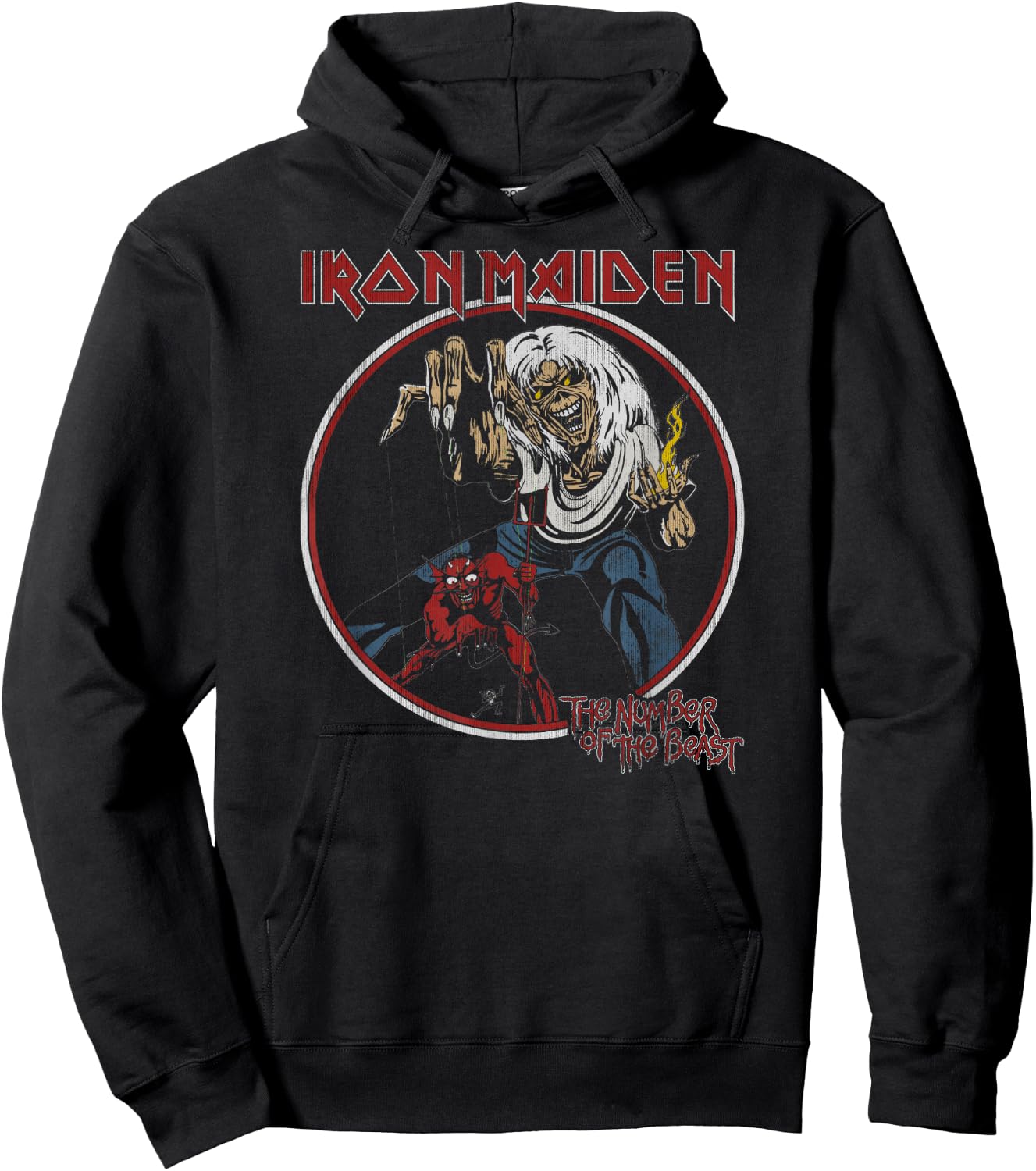 Iron Maiden - Number of the Beast Vintage Hoodie - Hoodie | Black