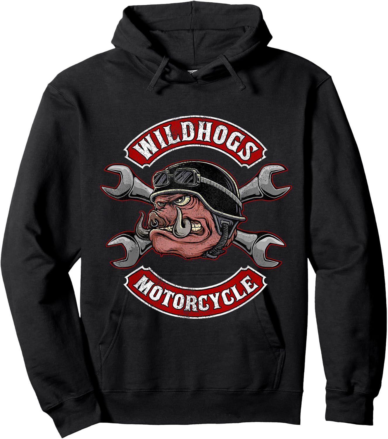 Wildhogs Motorcycle Speeders Wild Boars Hunting Boar Hoodie - Hoodie | Black