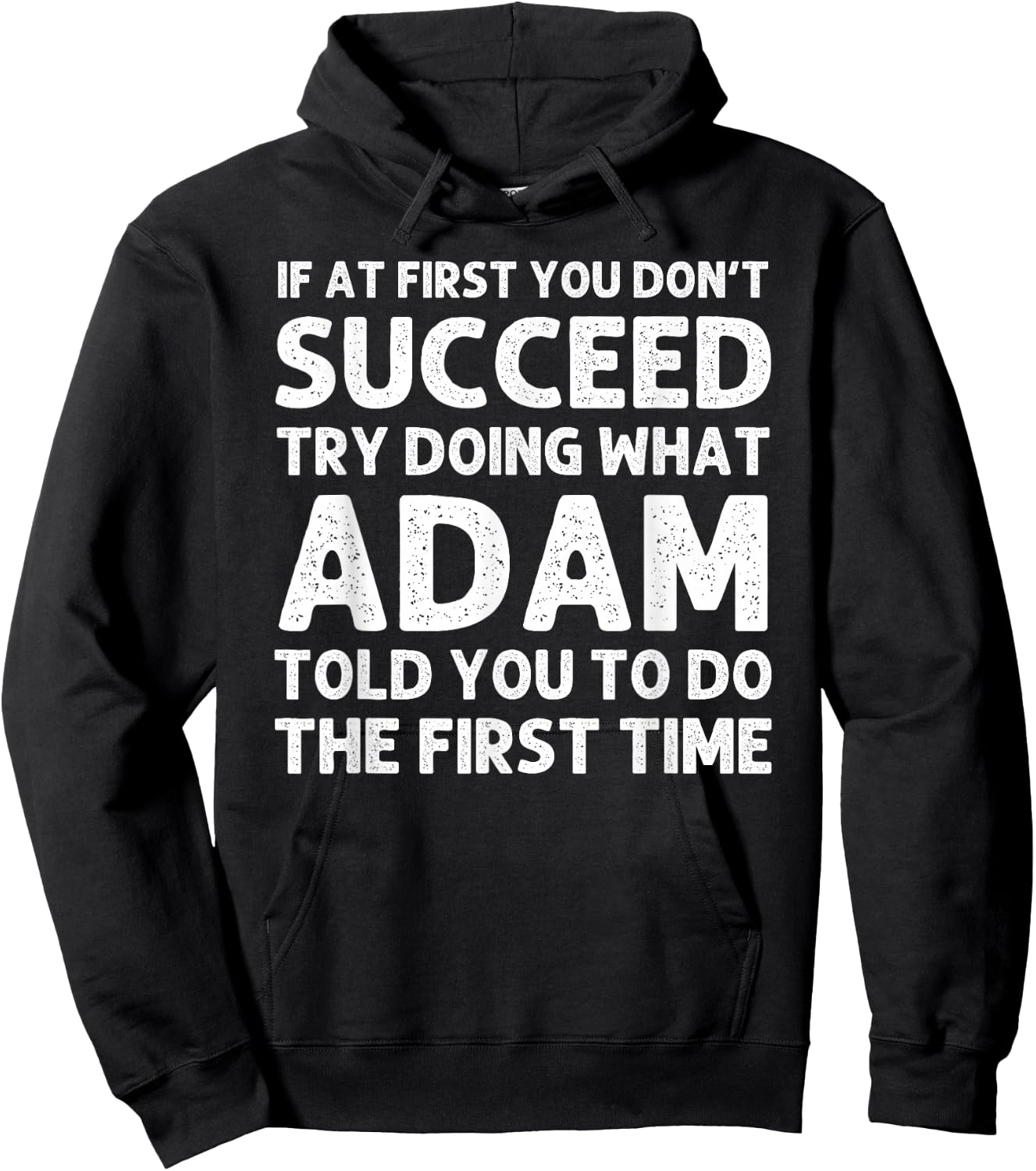 ADAM Gift Name Personalized Birthday Funny Christmas Joke Hoodie - Hoodie | Black
