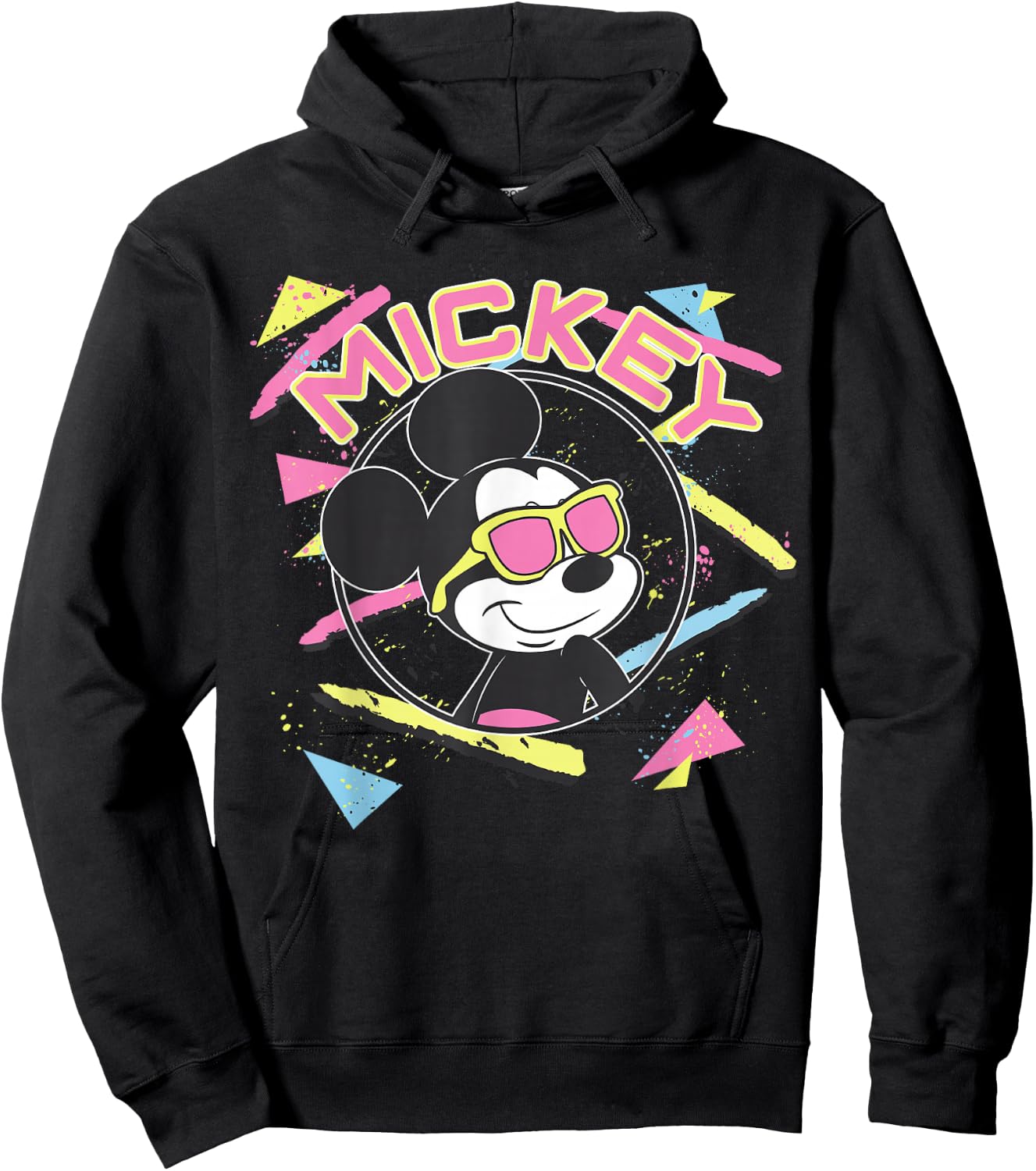 Disney Mickey and Friends Mickey Mouse 90's Portrait Hoodie - Hoodie | Black