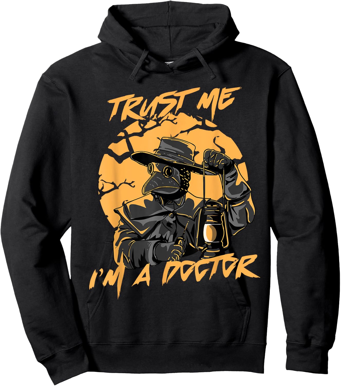 Trust Me I'm A Doctor Steampunk Medieval Raven Plague Doctor Hoodie - Hoodie | Black