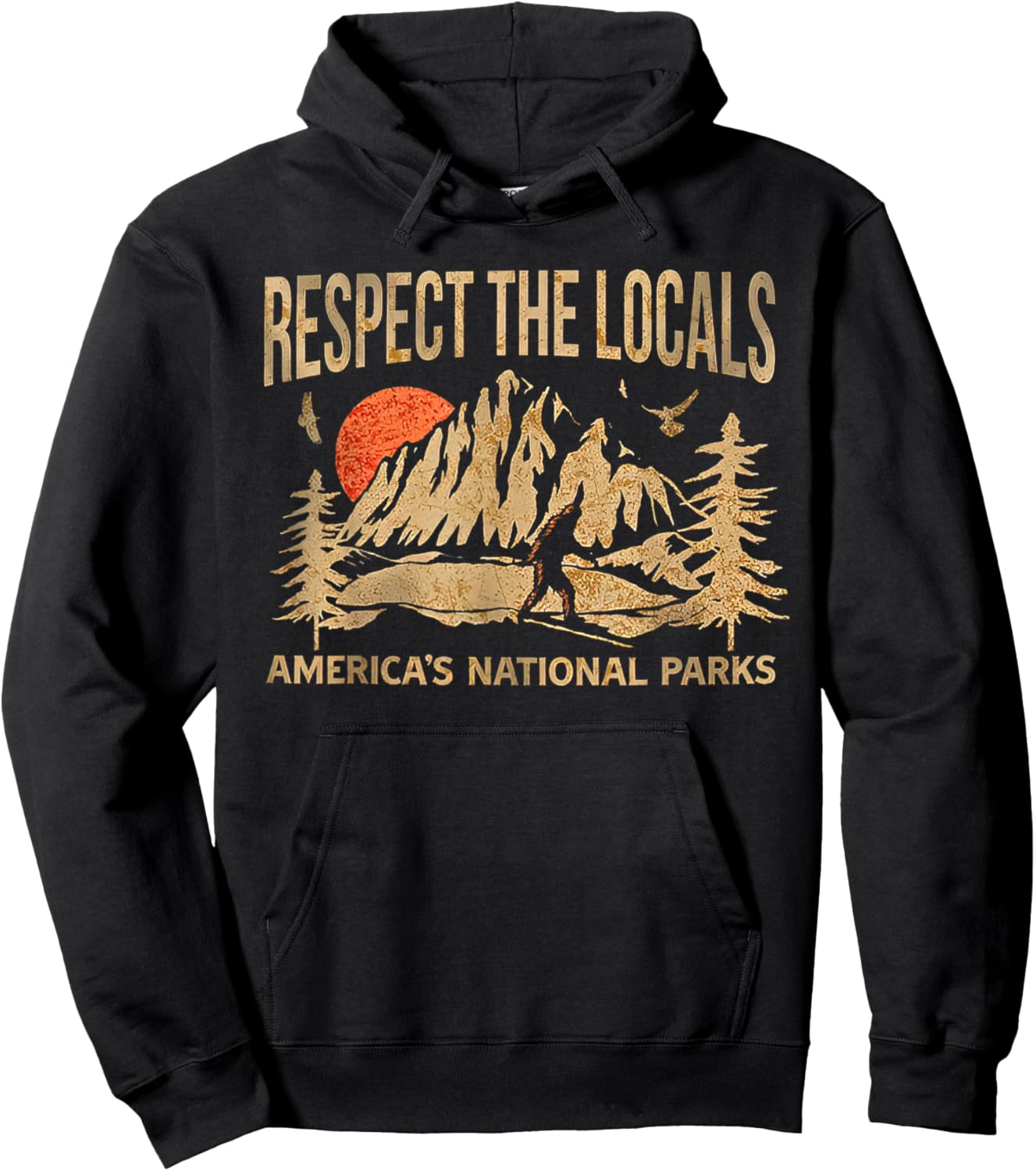Respect the Locals America's National Parks Hoodie - Hoodie | Black
