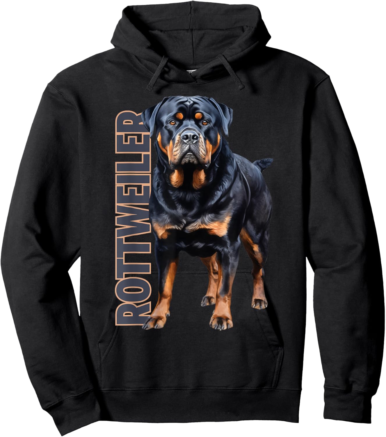 Rottweiler Watercolor Hoodie - Hoodie | Black
