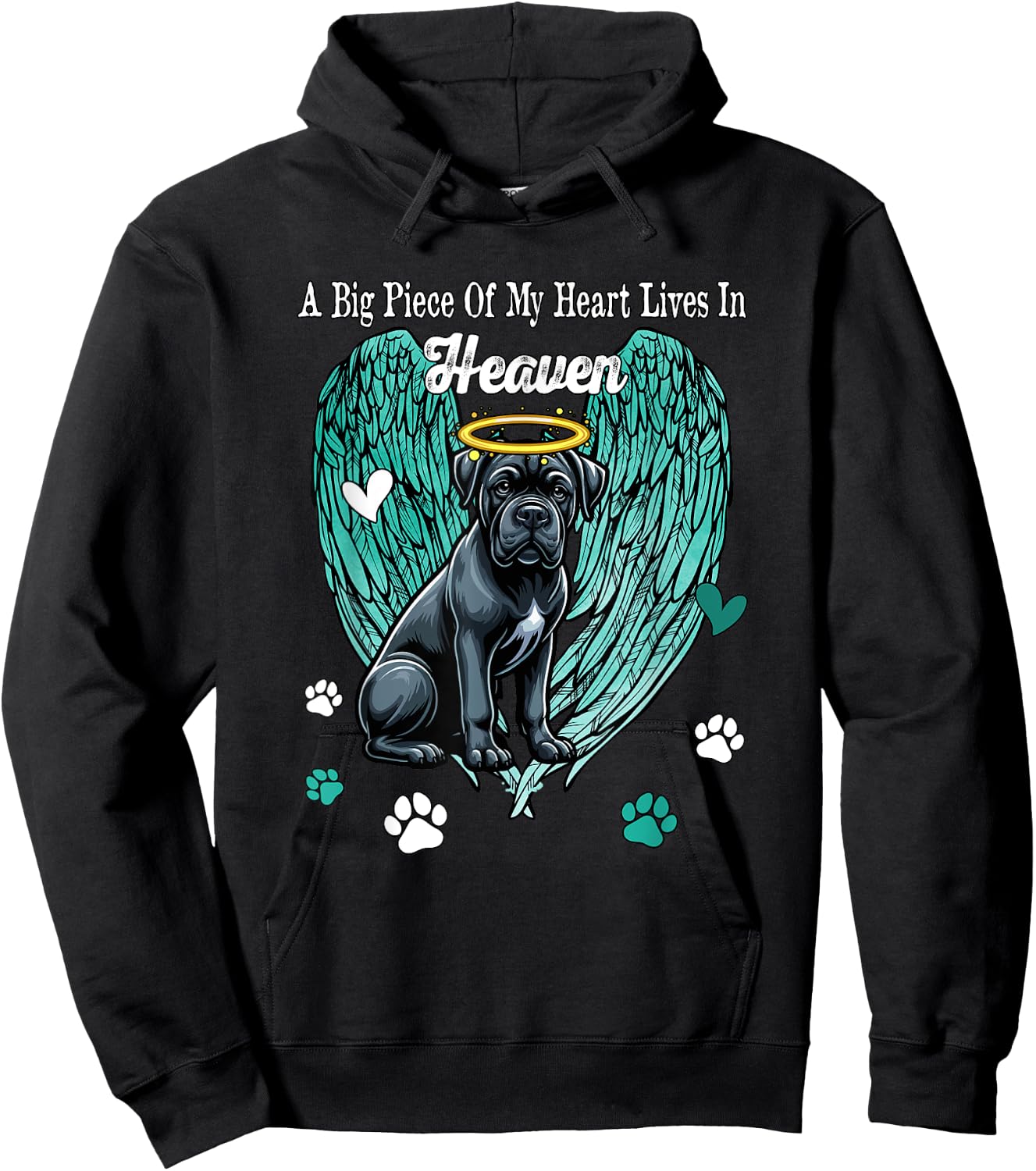 Heart Lives In Heaven Costume Cane Corso Memories Owner Hoodie - Hoodie | Black