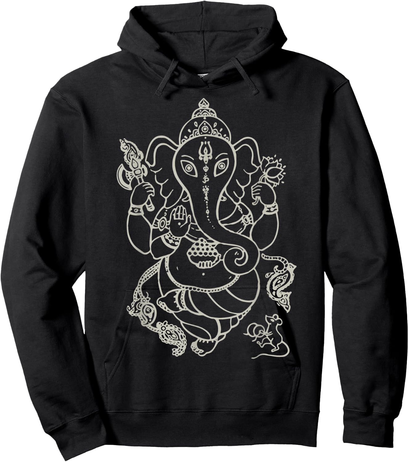 Sak Yant Thai Tattoo Ganesh Elephant God Thailand Gift Hoodie - Hoodie | Black