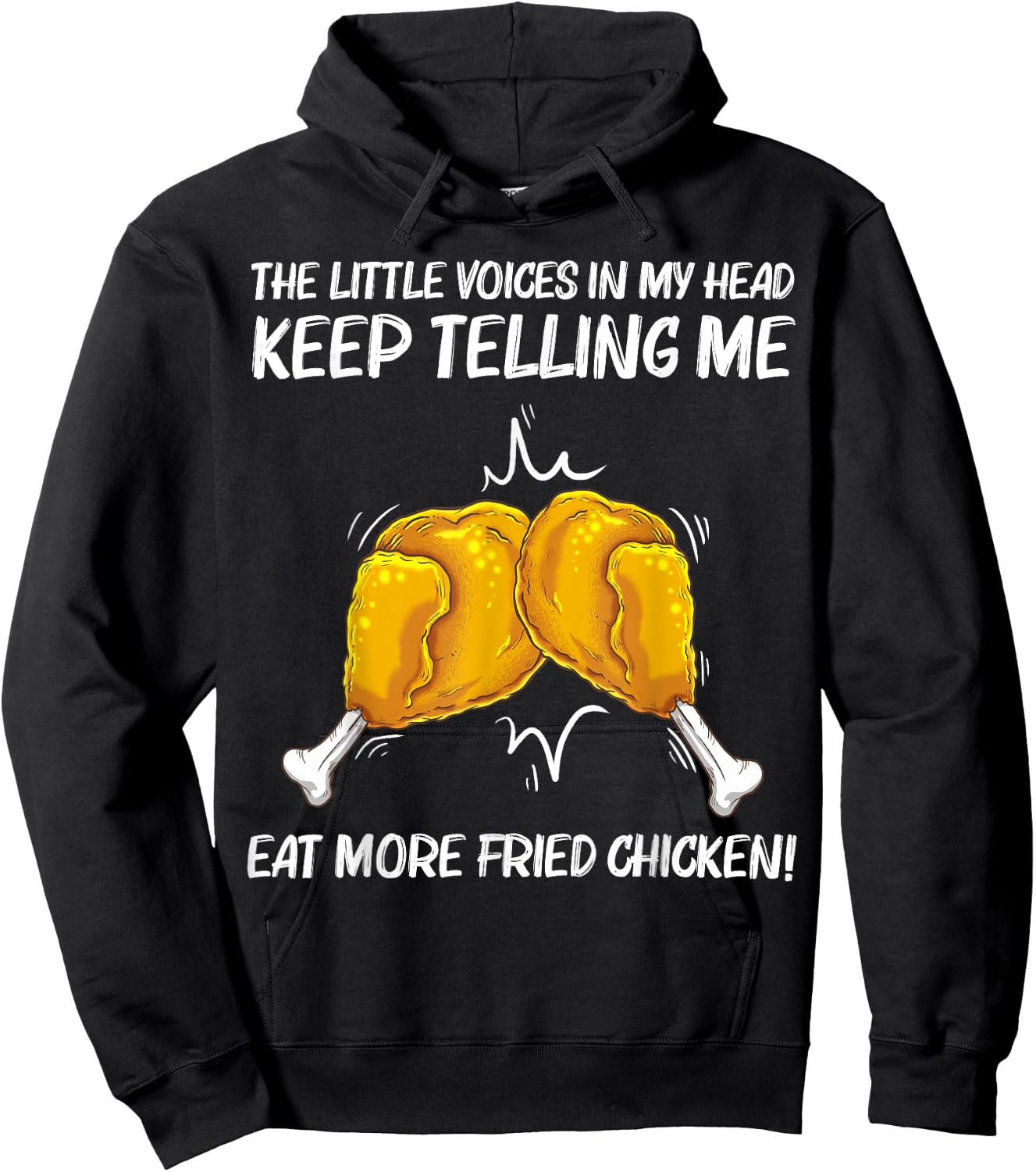 Funny Fried Chicken Gift Women Chicken Bucket Food Hoodie - Hoodie | Black