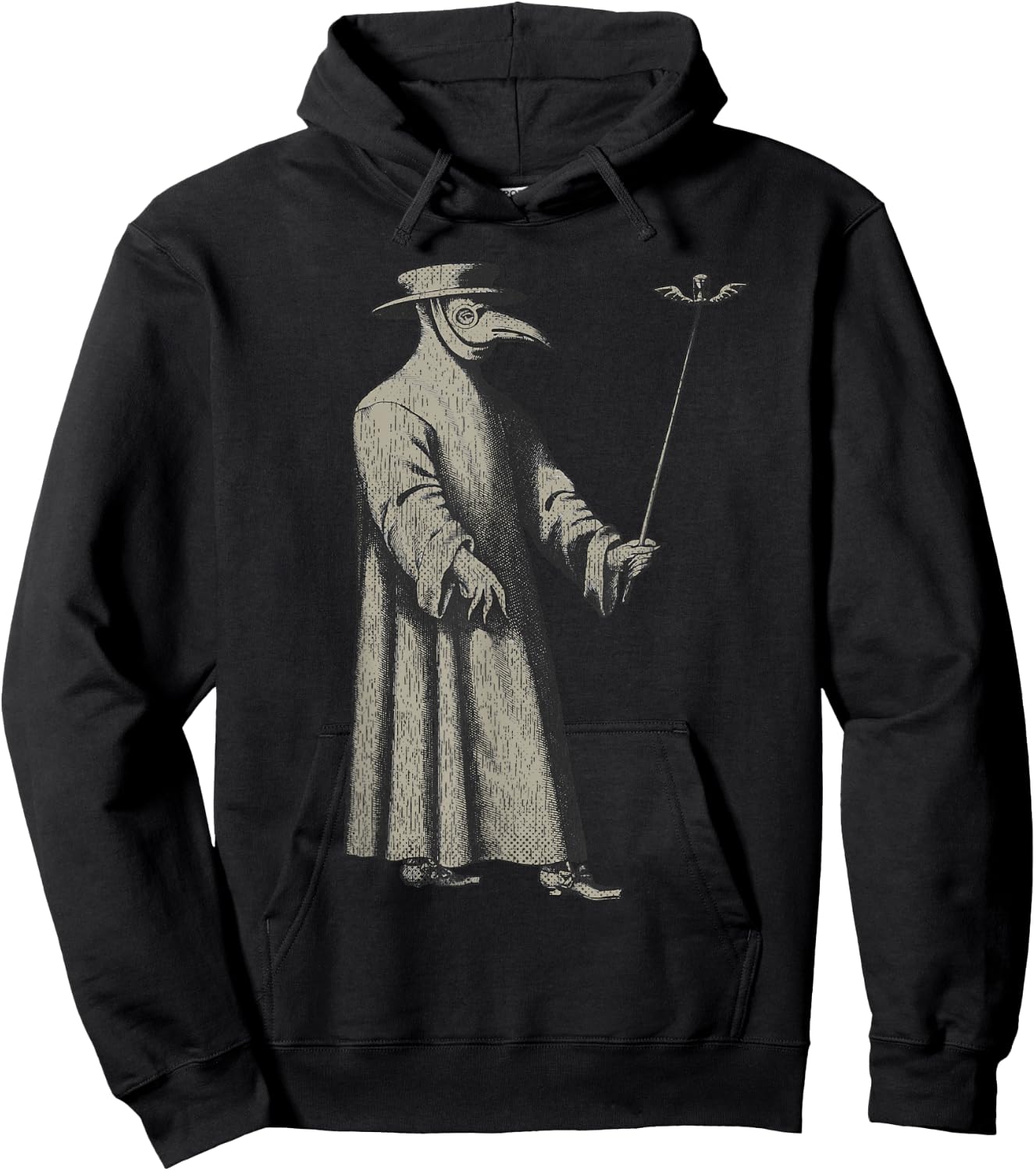 Plague Doctor Mask Medieval Steampunk Vintage Physician Hoodie - Hoodie | Black