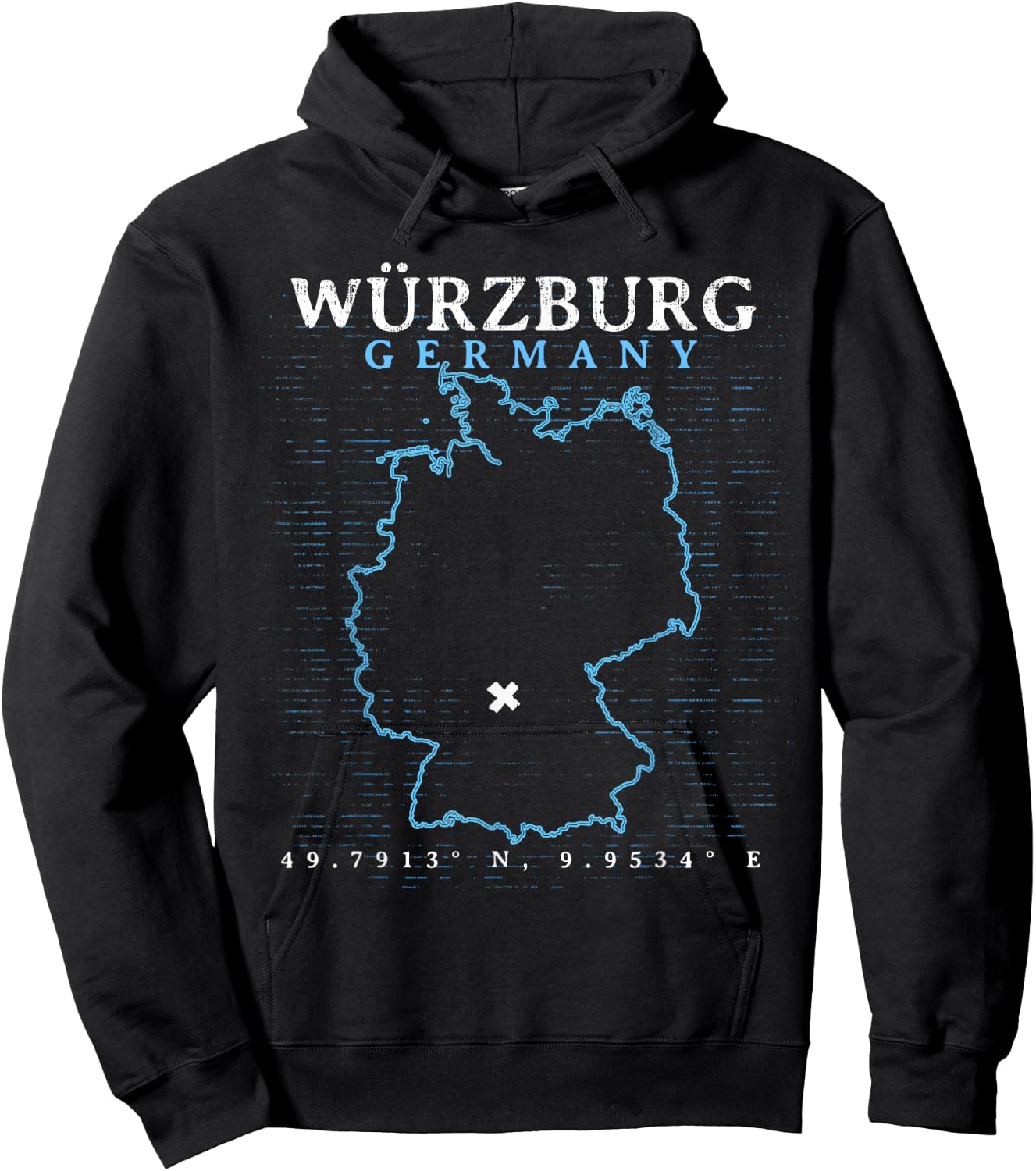 Germany Würzburg Hoodie - Hoodie | Black