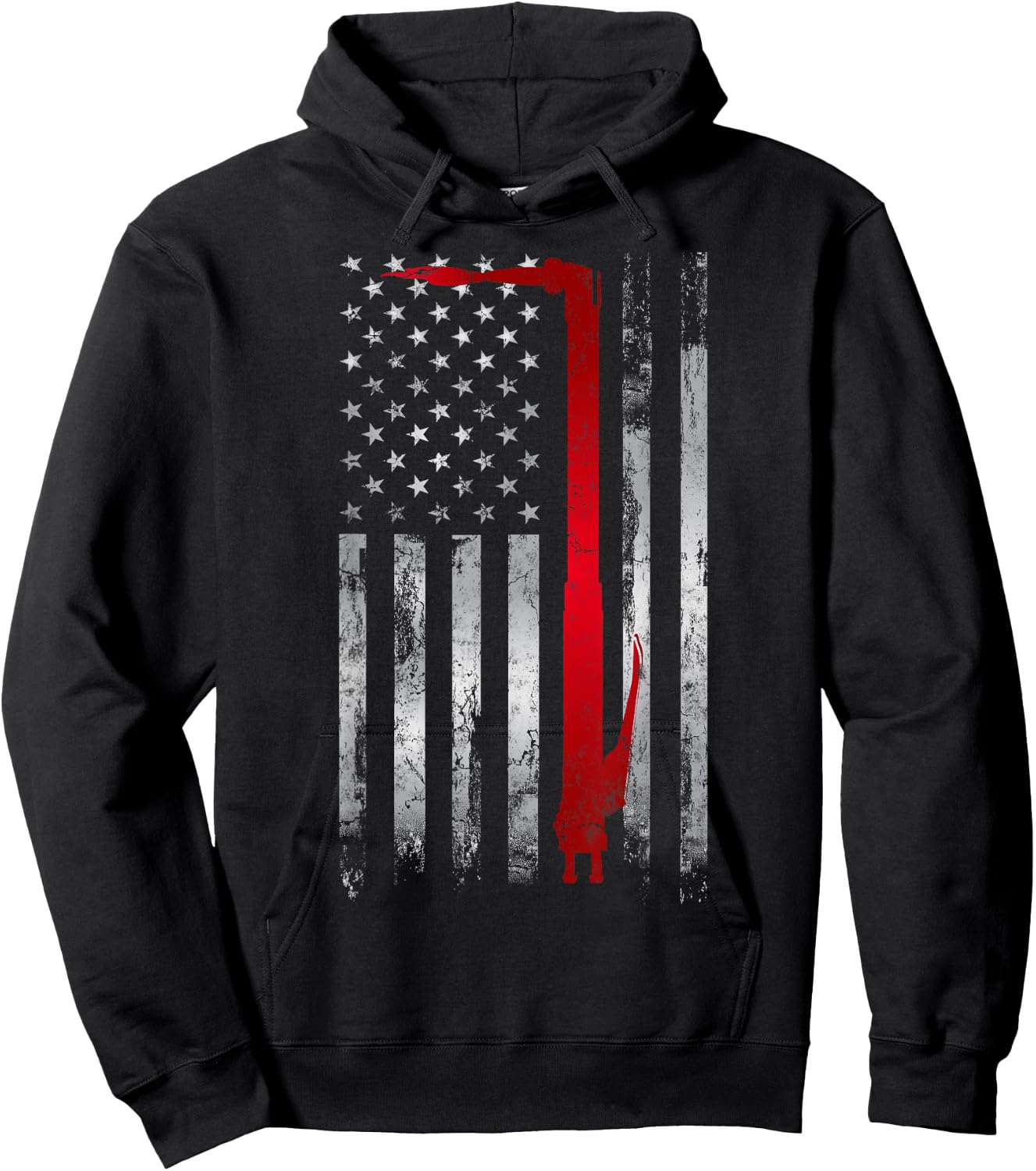 Welder Patriotic USA American Flag Welding Hoodie - Hoodie | Black