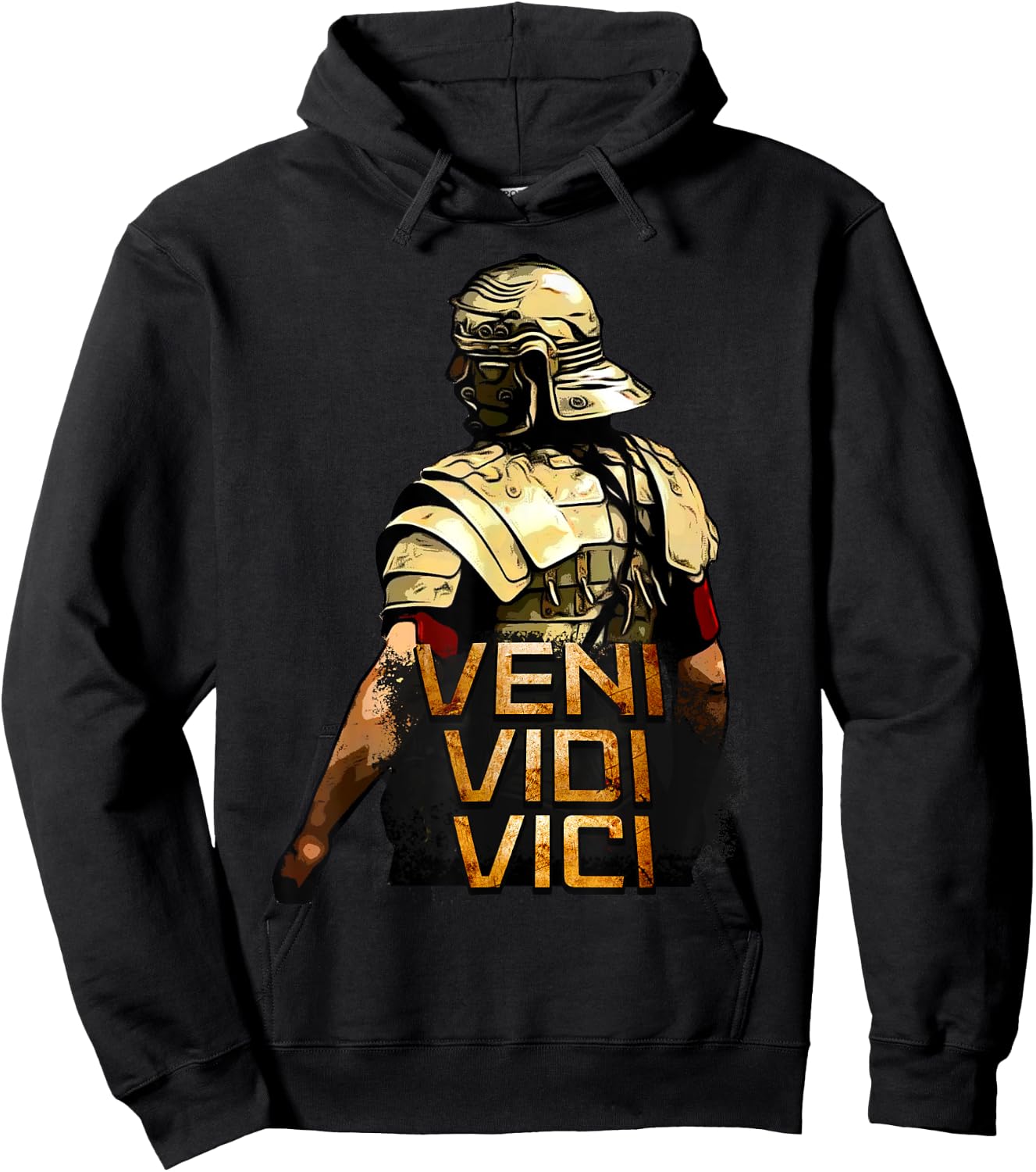Veni Vidi Vici - SPQR Roman Empire Quote Hoodie - Hoodie | Black