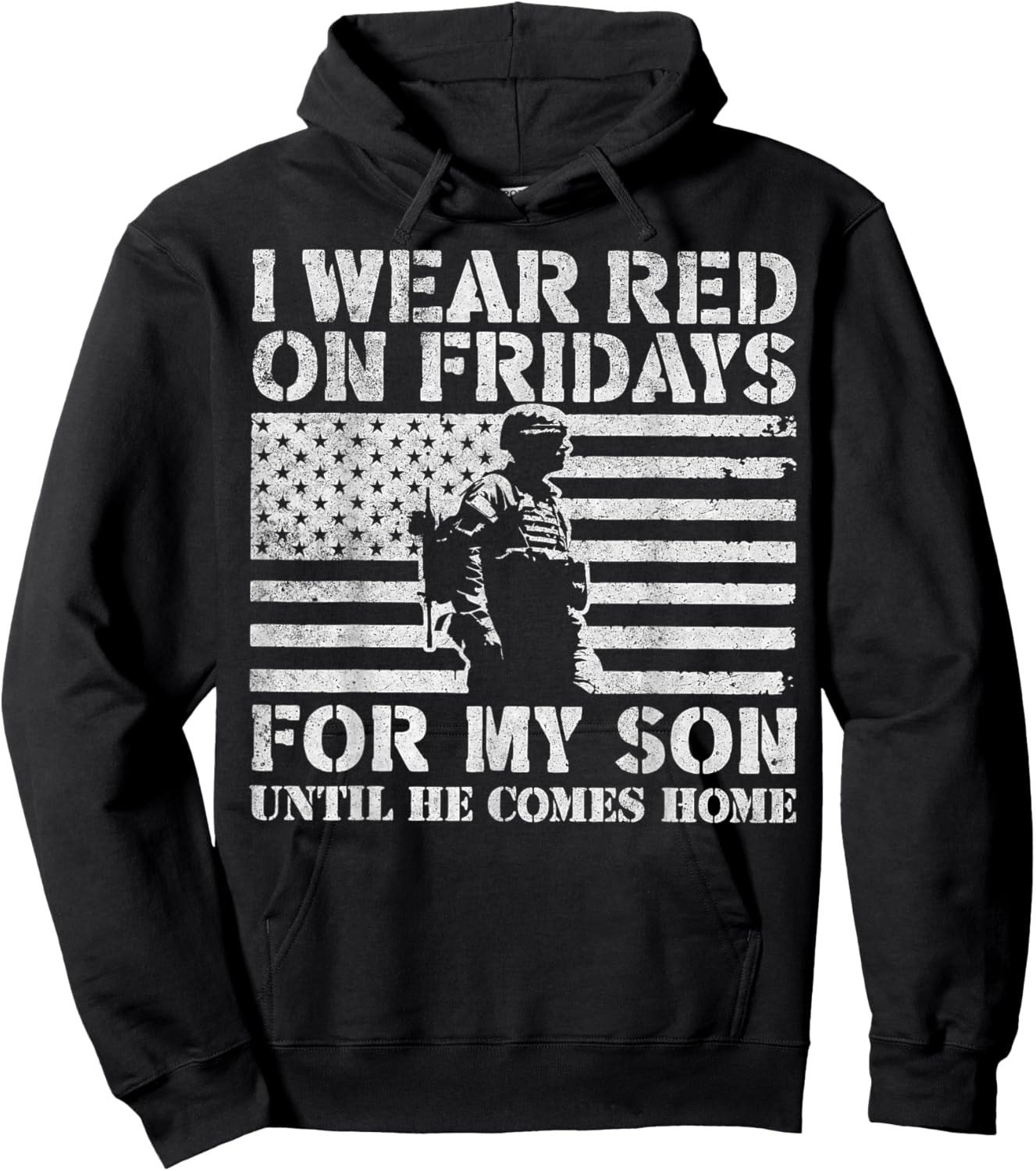 I Wear Red On Fridays For My Son Until He Comes Home Hoodie - Hoodie | Black