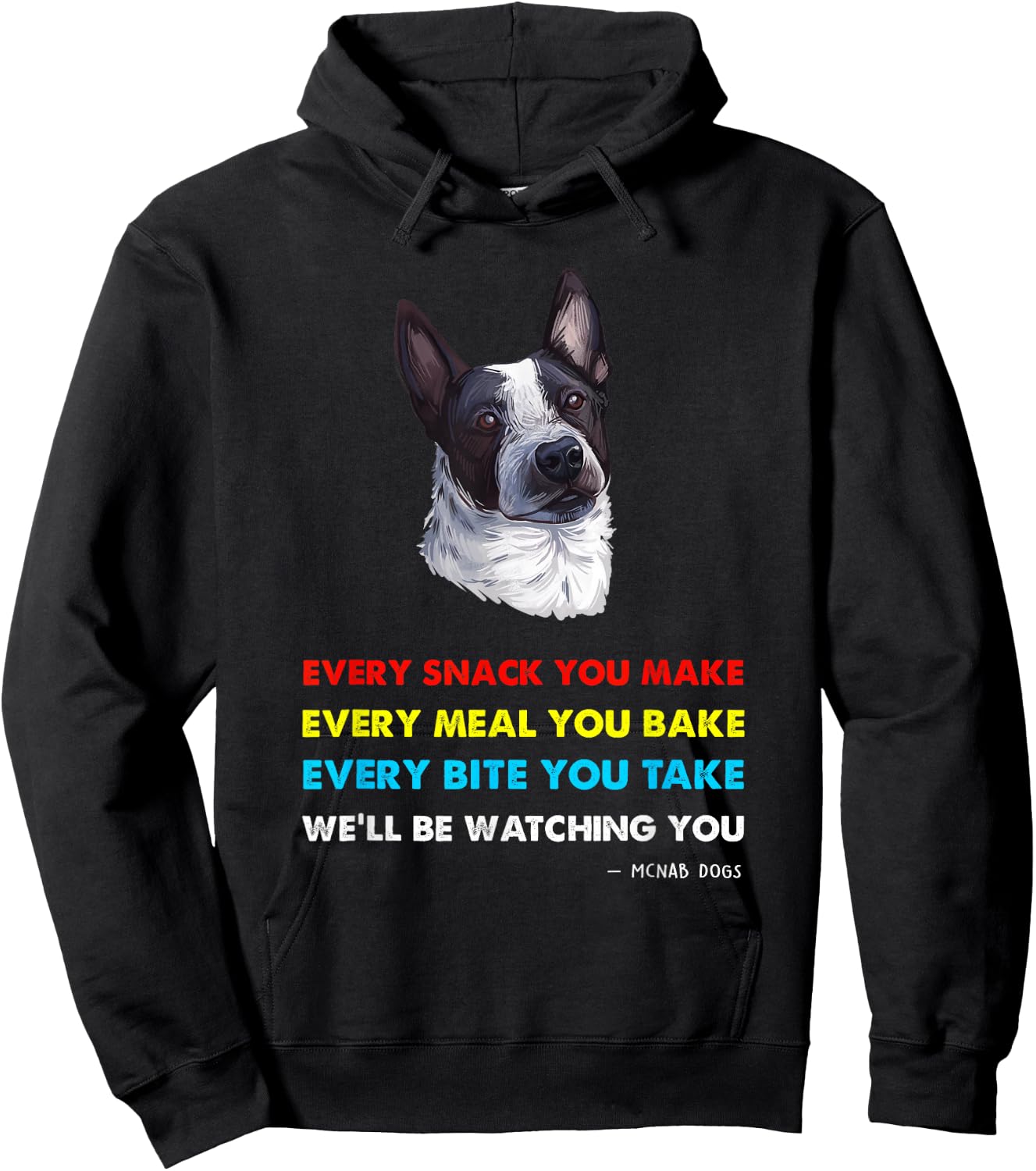 McNab Dog Shirt | McNab Hoodie - Hoodie | Black