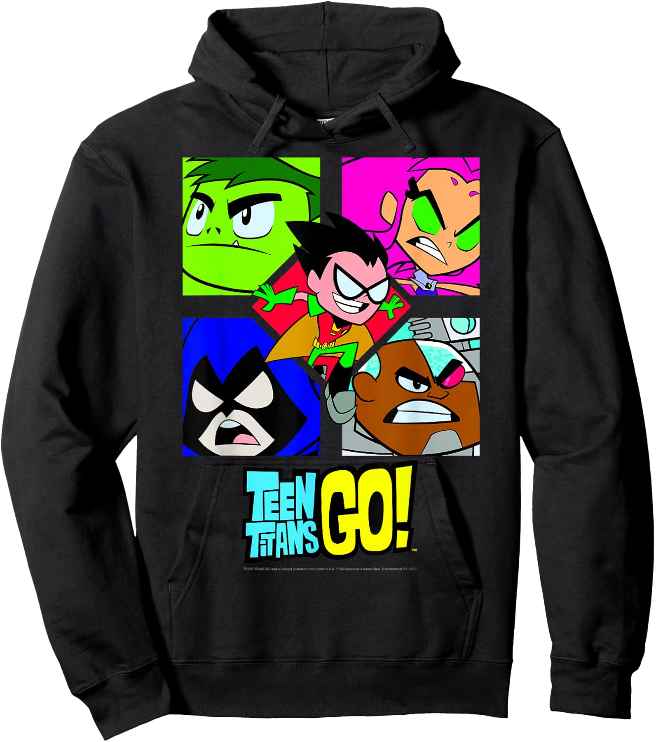 DC Comics Teen Titans Go! Group Shot Box Up Hoodie - Hoodie | Black