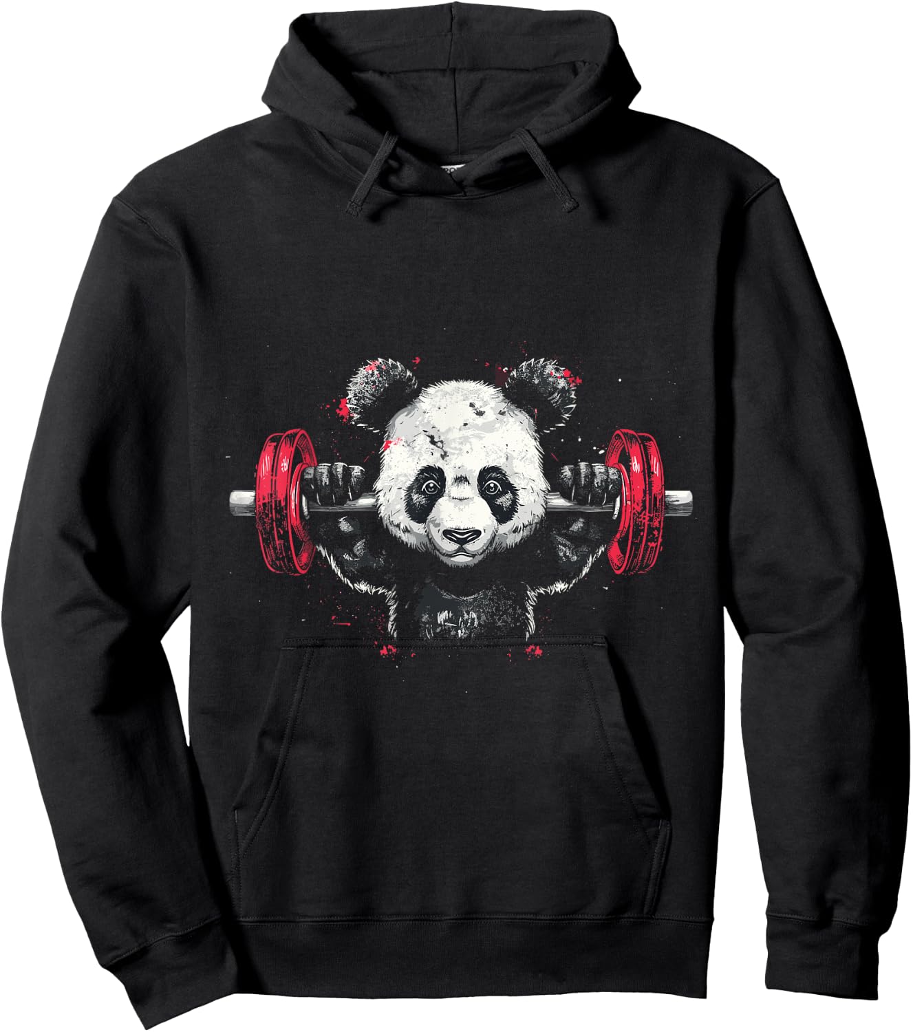 Panda Bear Deadlift, Weightlifting Gym Design Hoodie - Hoodie | Black