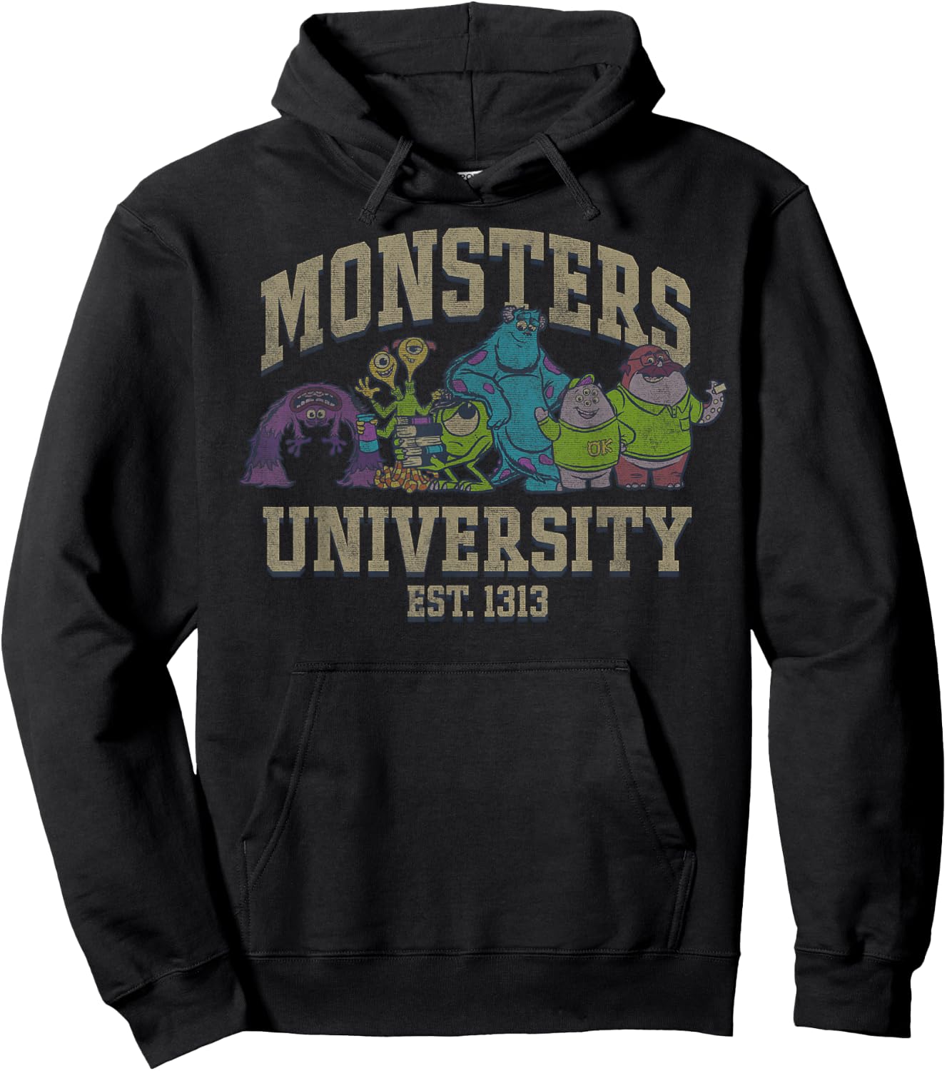 Disney Pixar Monsters University Est. 1313 Group Shot Hoodie - Hoodie | Black