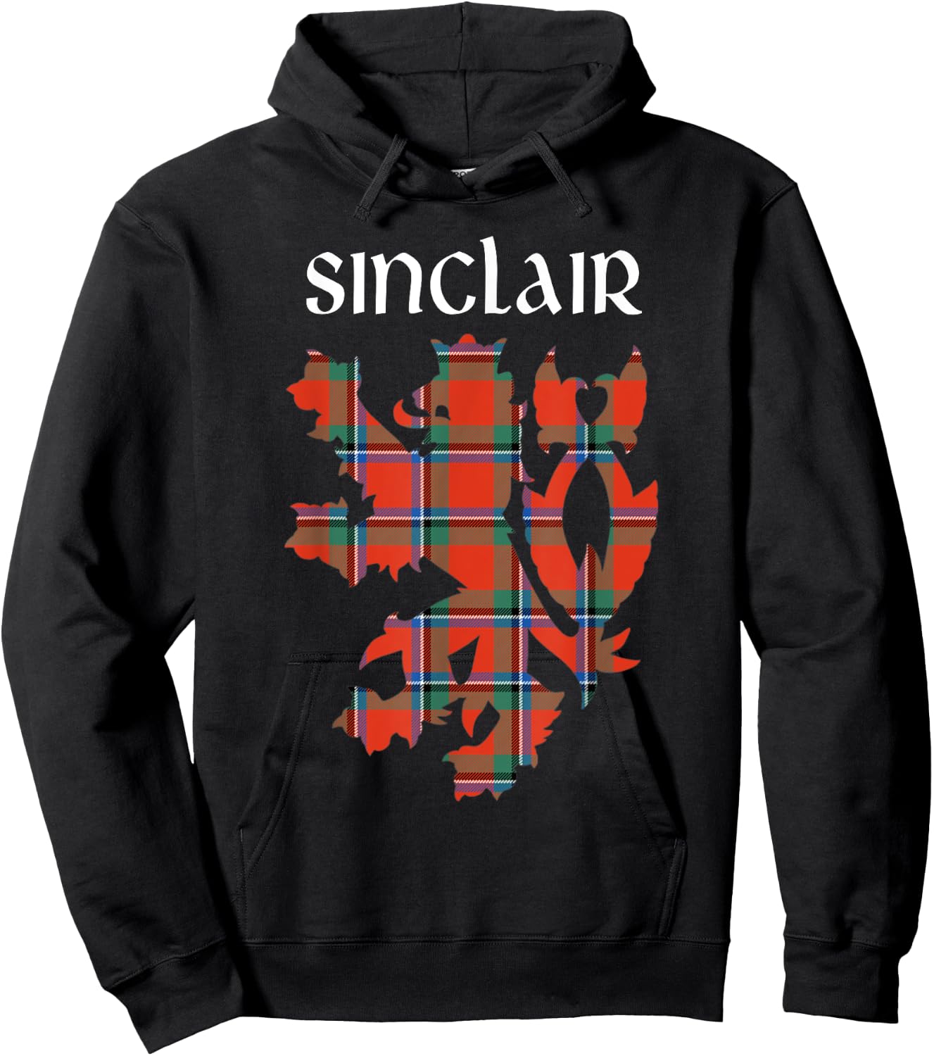 Clan Sinclair Tartan Scottish Family Name Scotland Pride Hoodie - Hoodie | Black