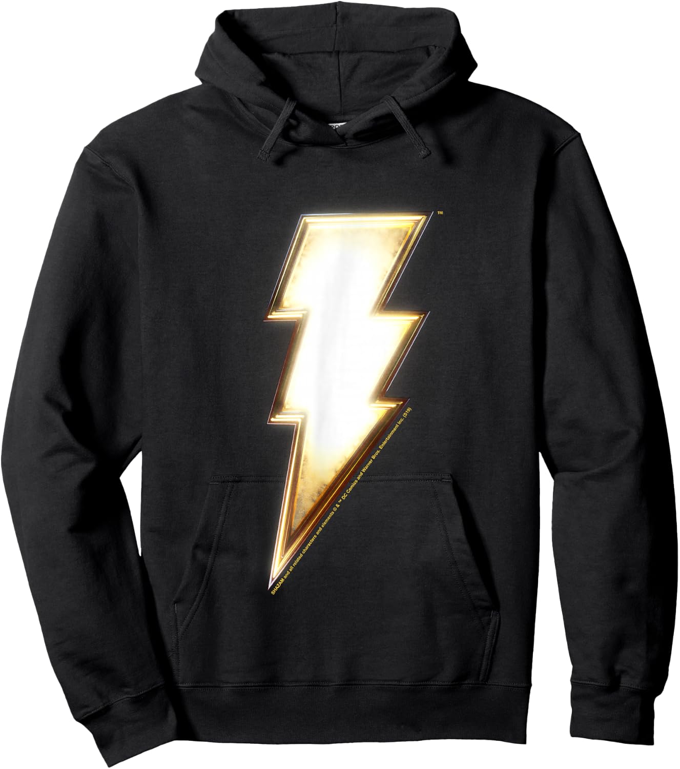DC Comics Shazam Lightning Bolt Hoodie - Hoodie | Black