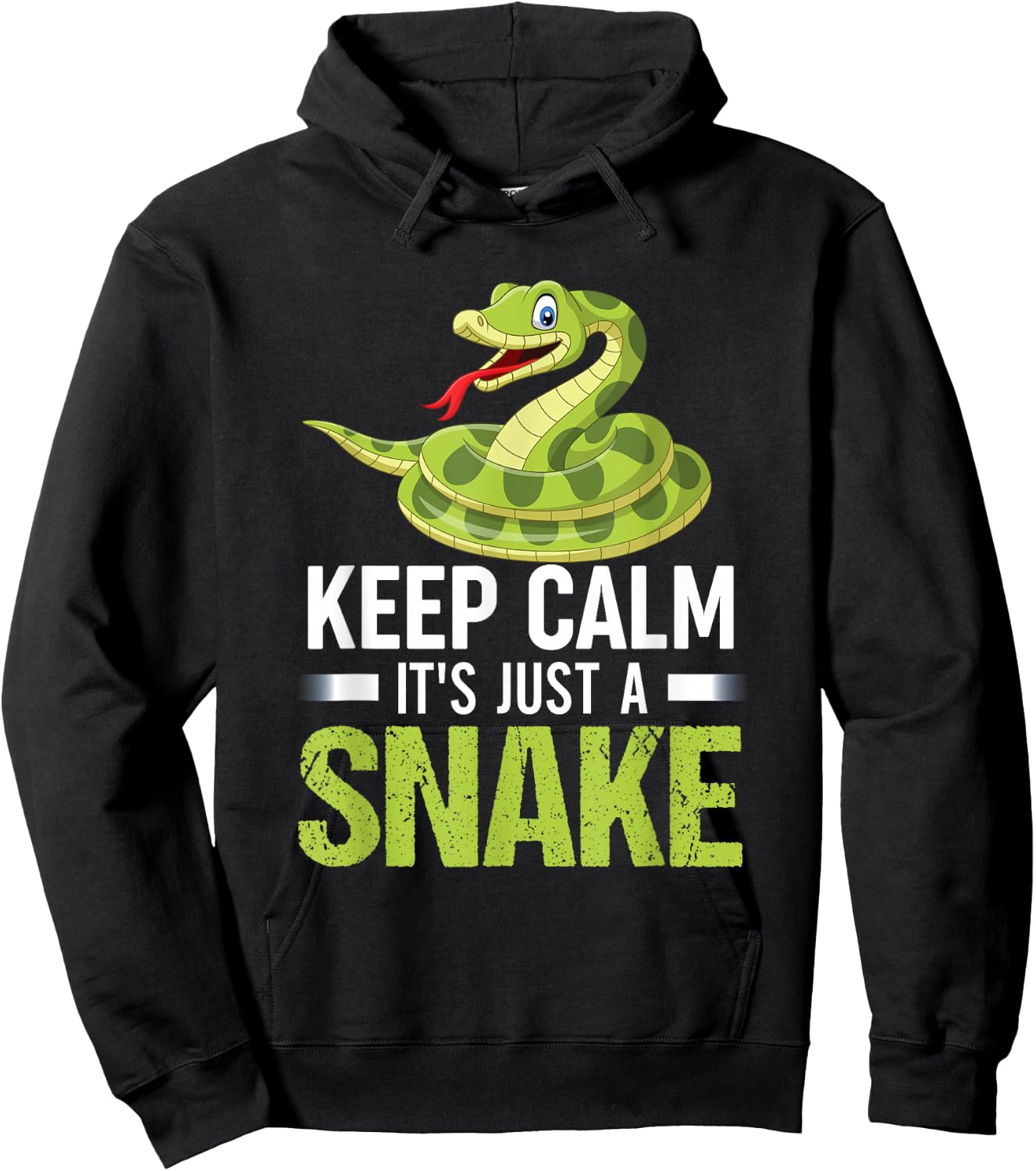 Snake Lover Shirt Keep Calm It's Just A Snake Hoodie - Hoodie | Black