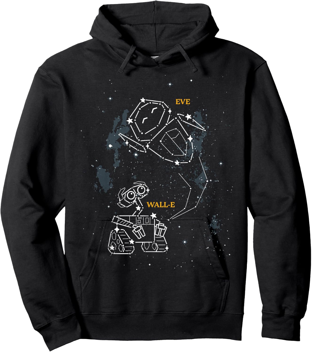 Disney Pixar Wall-E & Eve Constellations Small Hoodie - Hoodie | Black