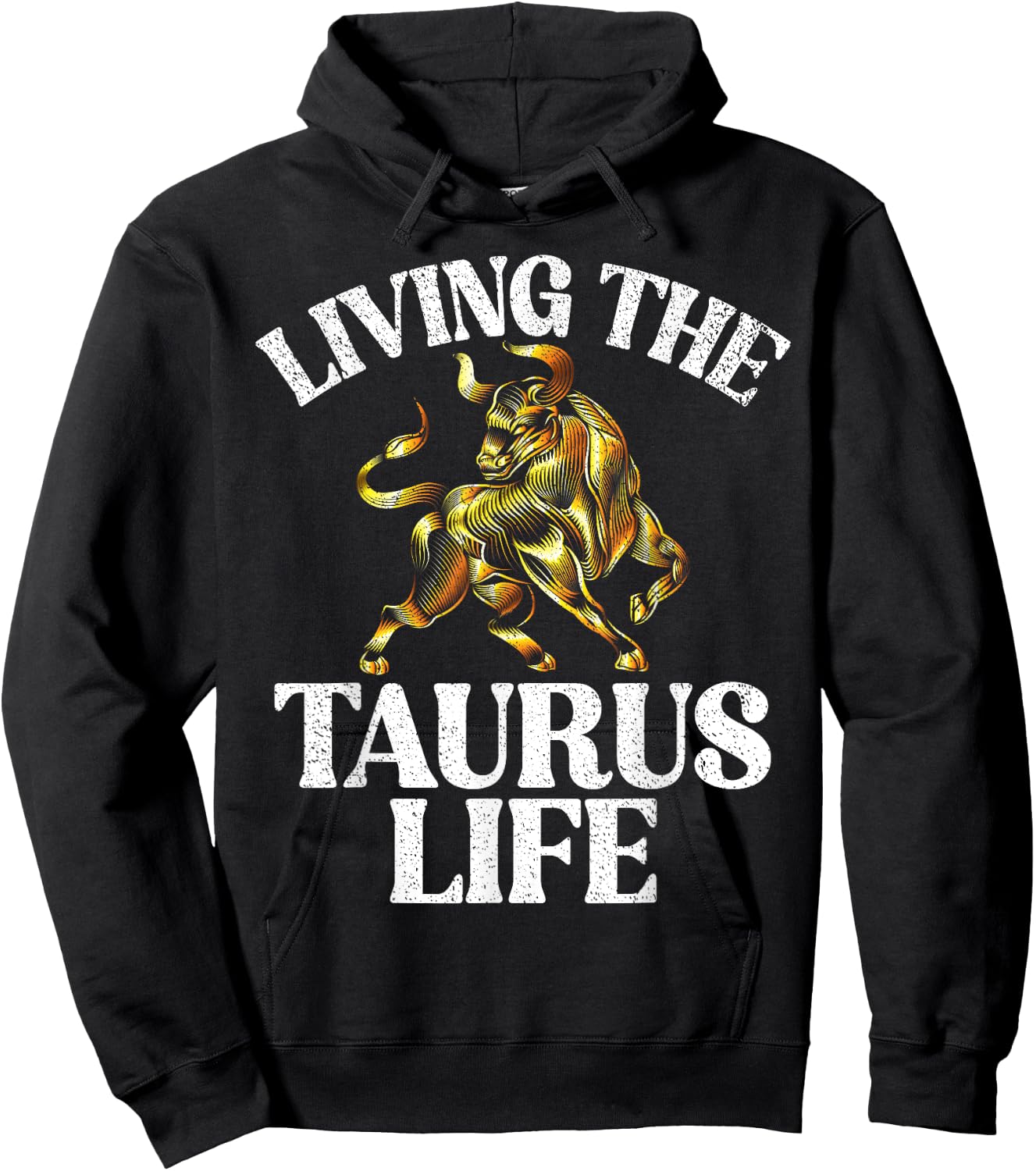 Living the Taurus Life Taurus Zodiac Hoodie - Hoodie | Black