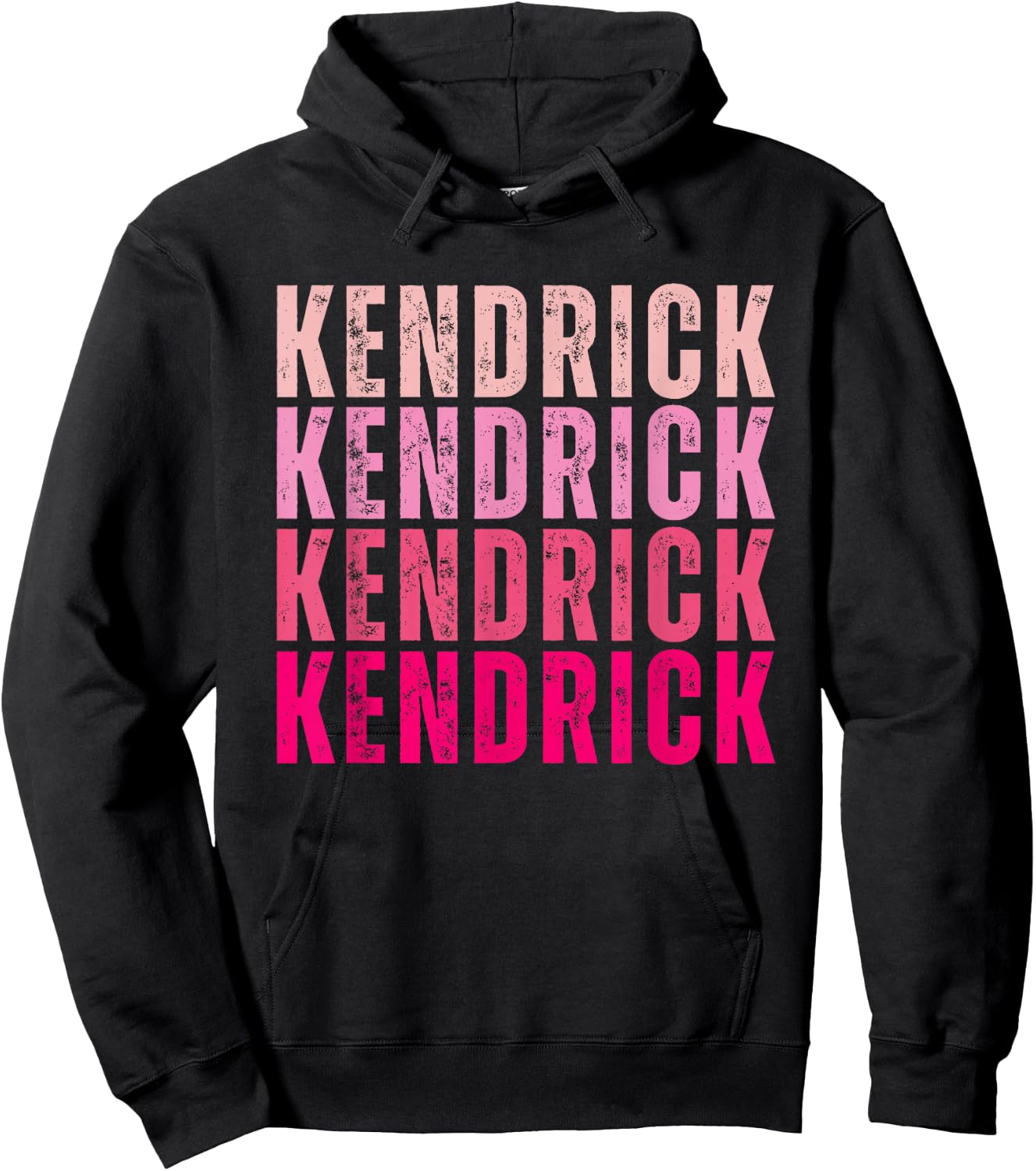 Personalized Name Kendrick I Love Kendrick Vintage Hoodie - Hoodie | Black