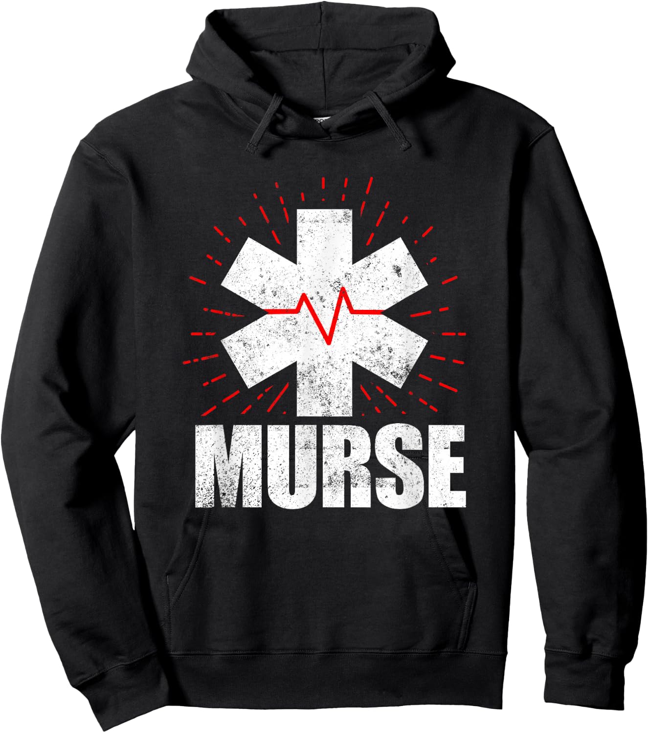 Funny Male Nurse Murse Hoodie - Hoodie | Black