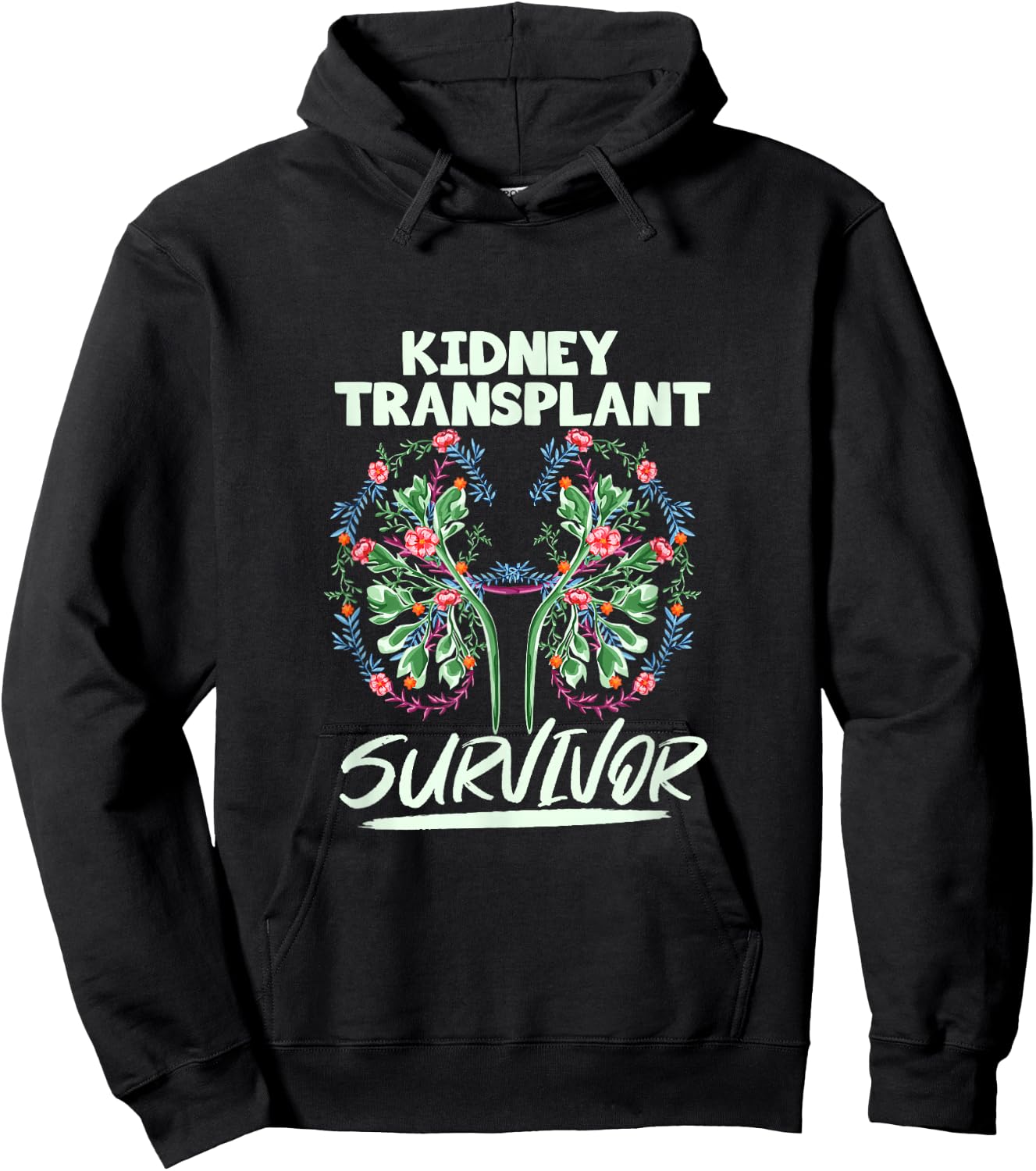 Kidney Transplant Design for an Organ Recipient Hoodie - Hoodie | Black