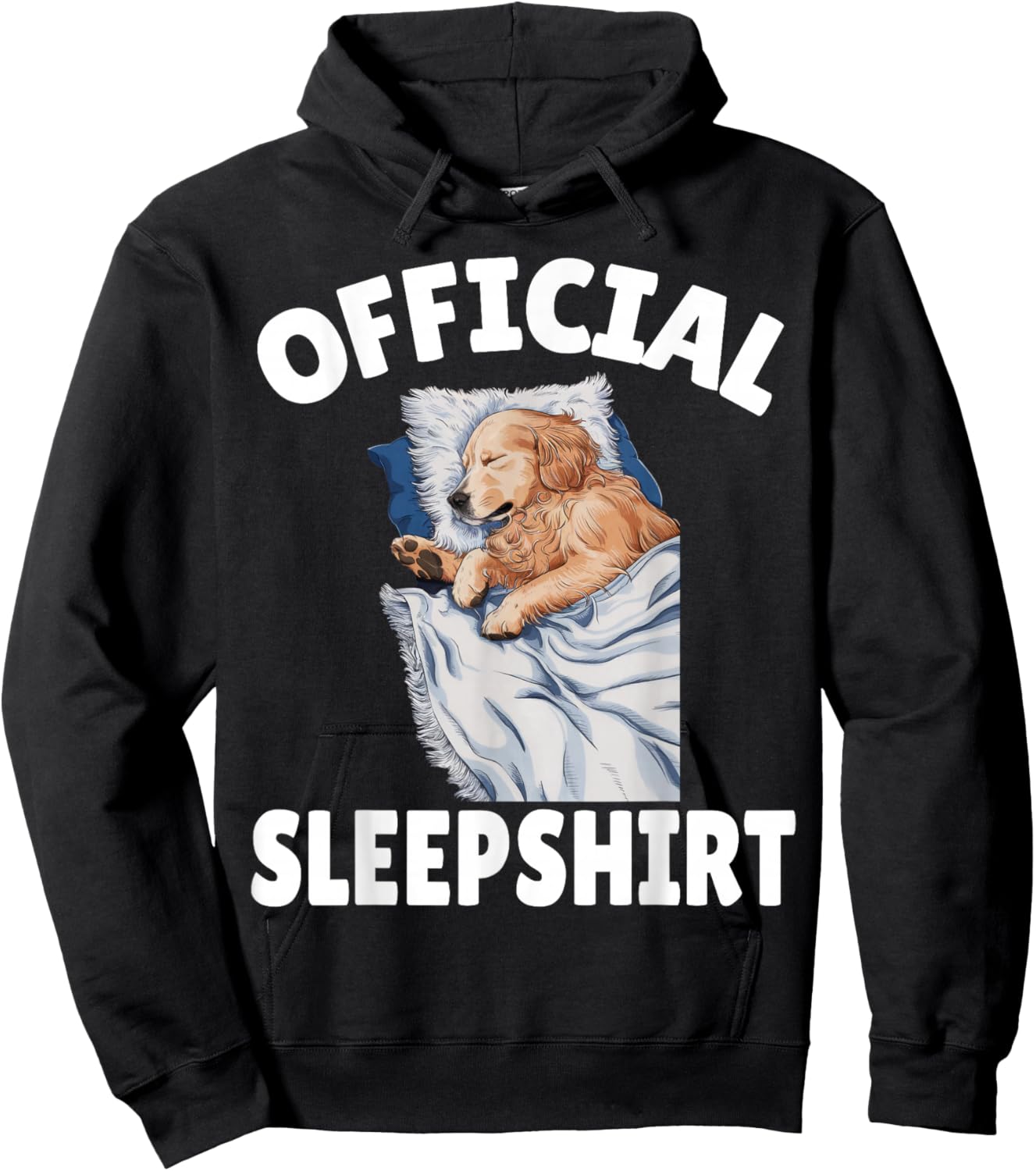 Golden Retriever Dog Official Sleepshirt Napping Pajamas Hoodie - Hoodie | Black