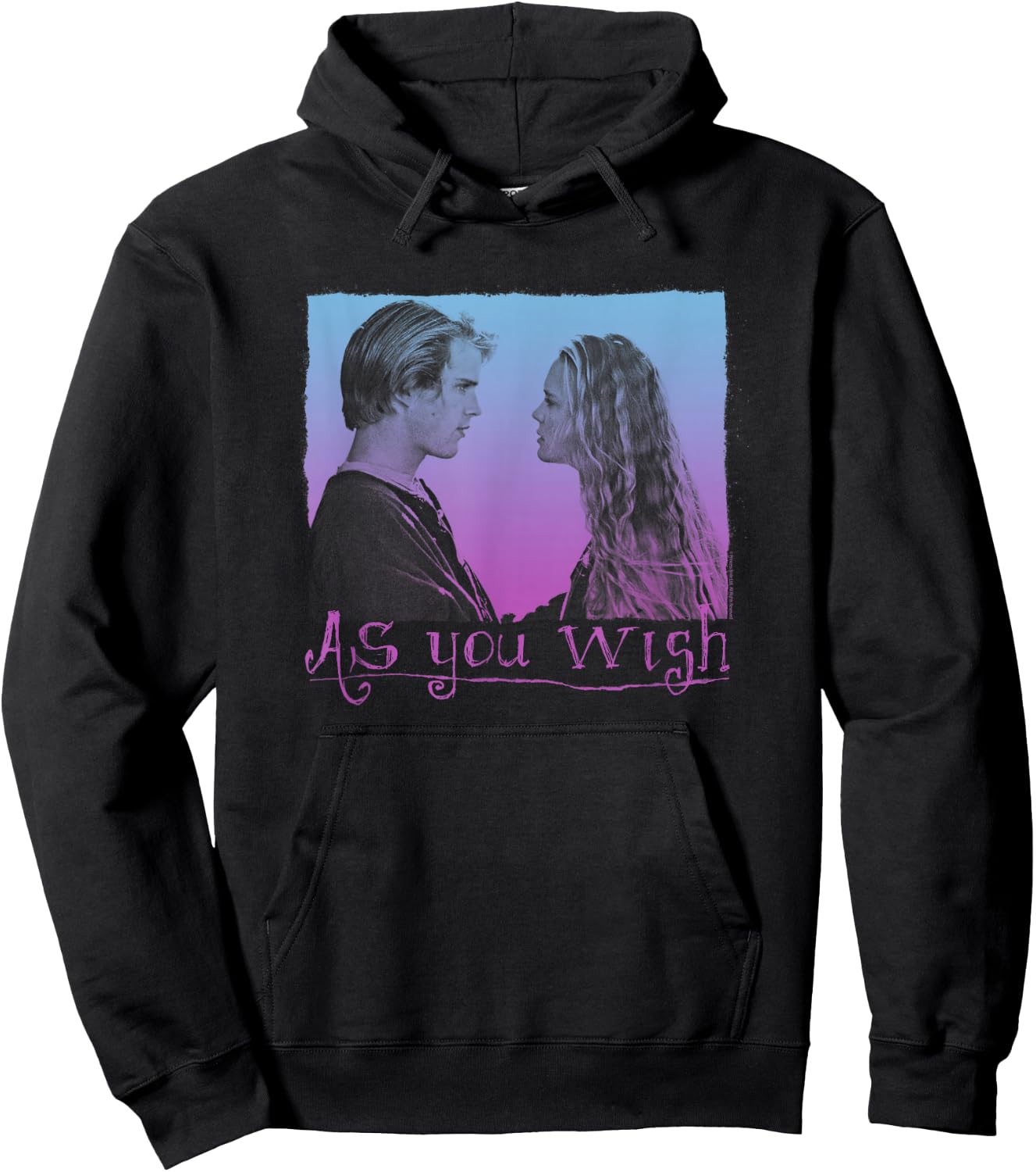 The Princess Bride As You Wish Gradient Retro Movie Hoodie - Hoodie | Black