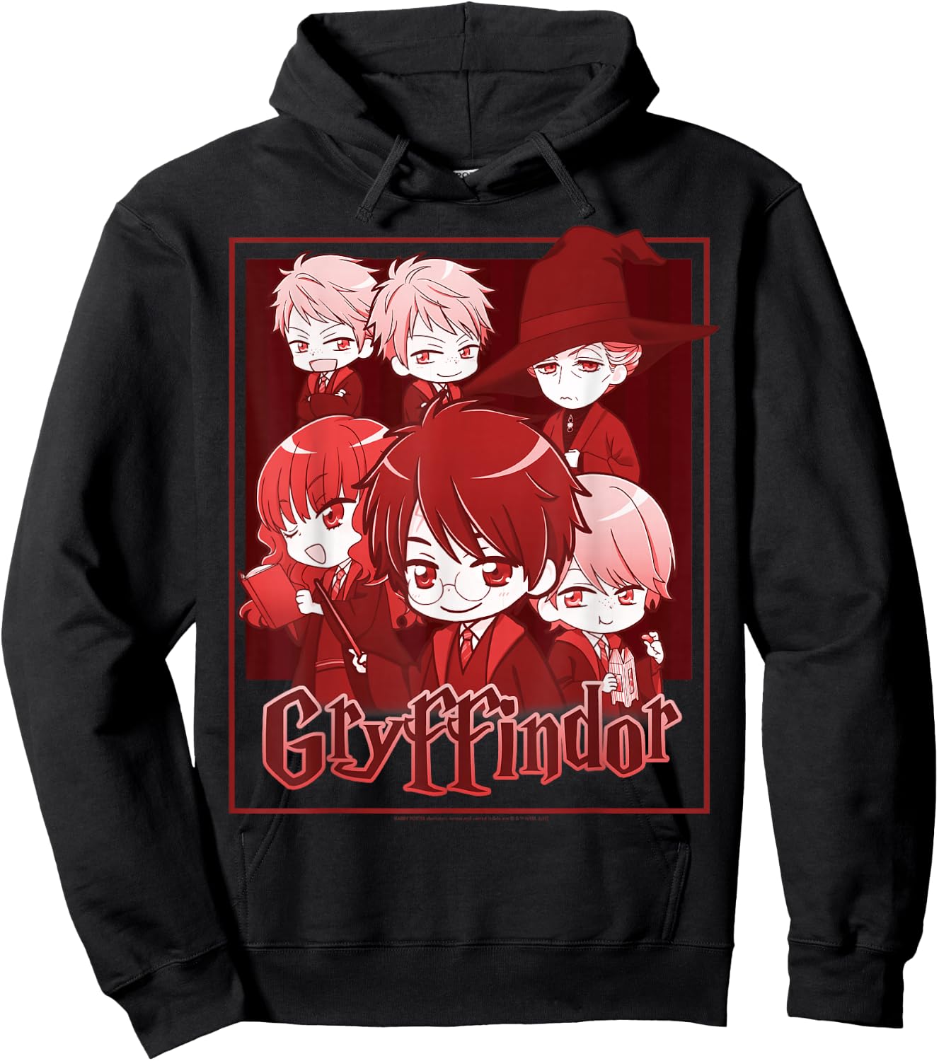 Harry Potter Gryffindor House Group Shot Anime Hoodie - Hoodie | Black