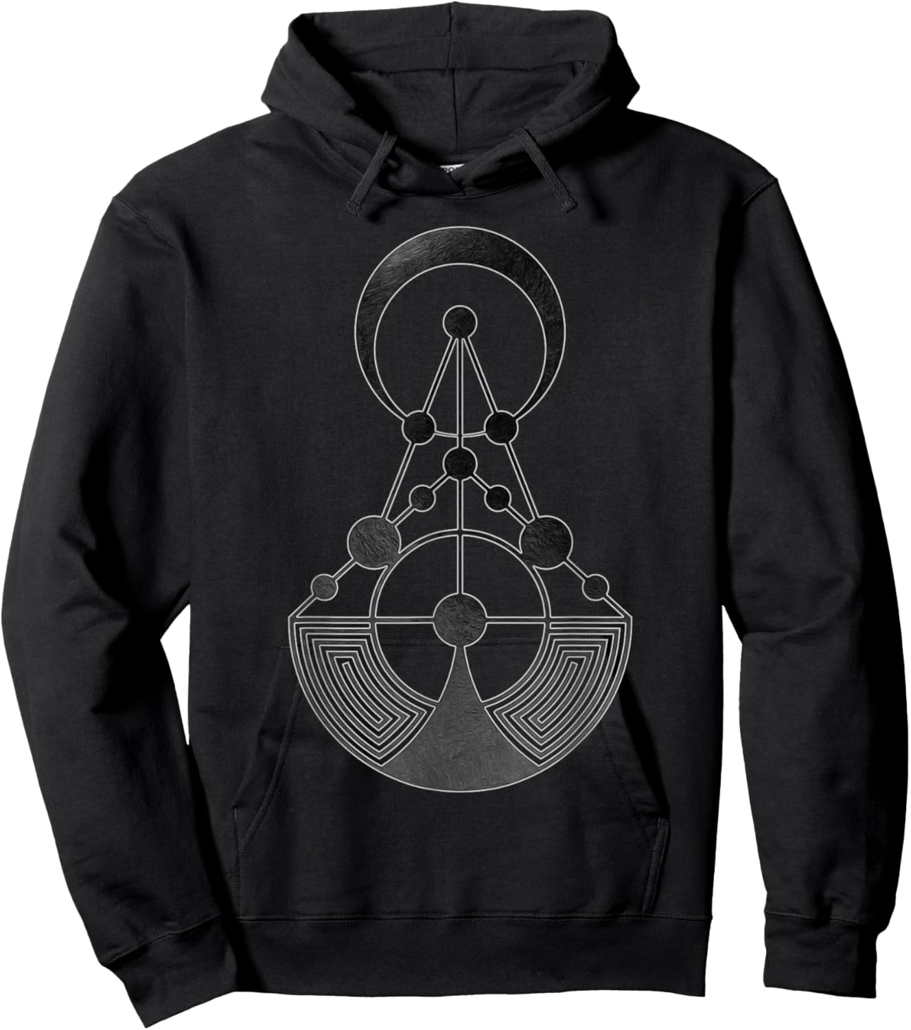 Crop Circle Sacred Geometry Alien Language Talks Technology Hoodie - Hoodie | Black