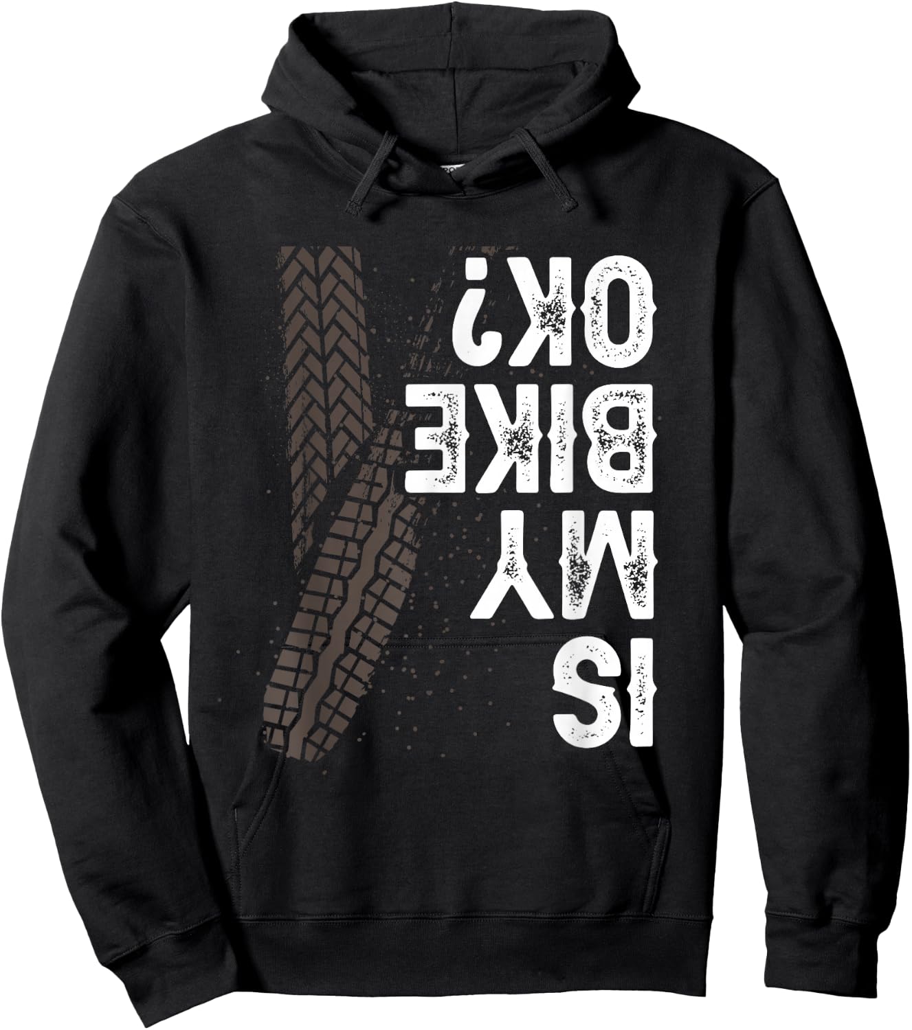 Motorcycle Biker Motorbike Rider Is My Bike OK? Hoodie - Hoodie | Black