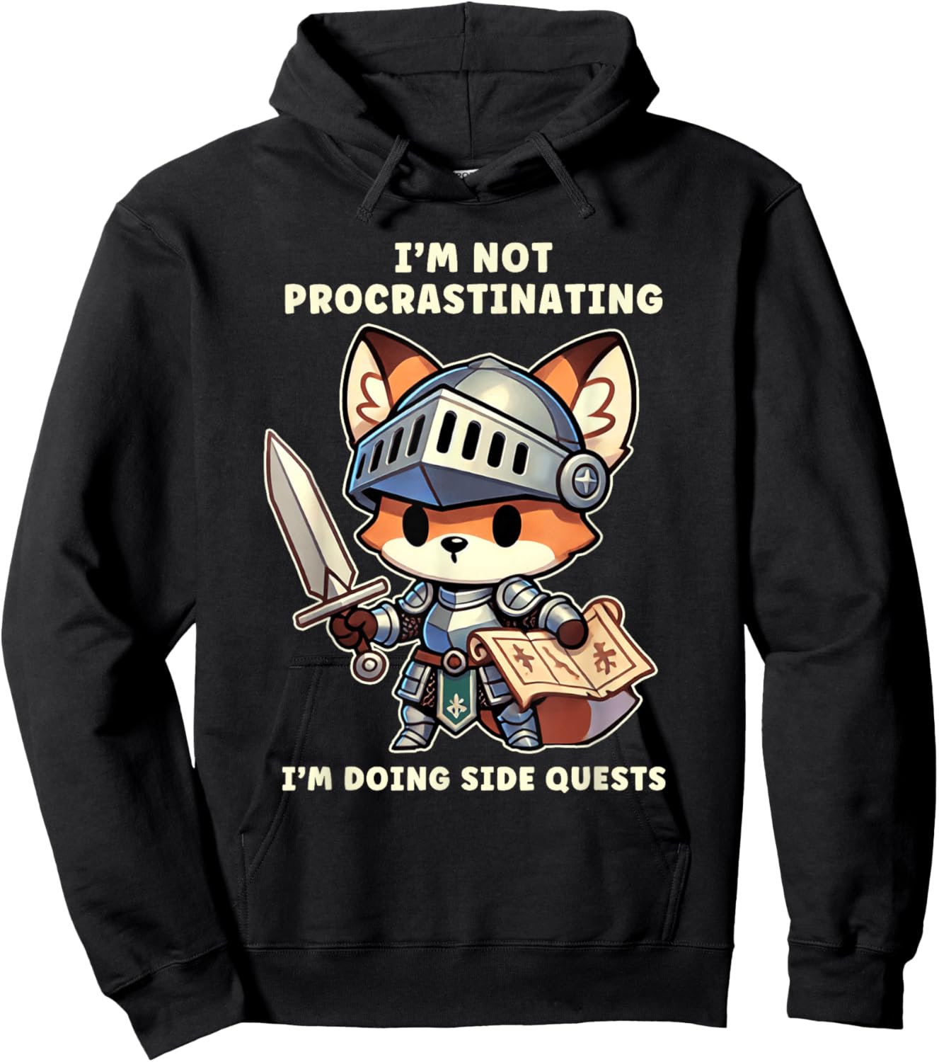 I'm Not Procrastinating I'm Doing Side Quests Gamer Hoodie - Hoodie | Black