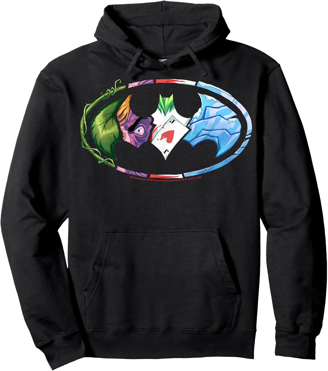 DC Comics Batman Villains Logo Small Hoodie - Hoodie | Black