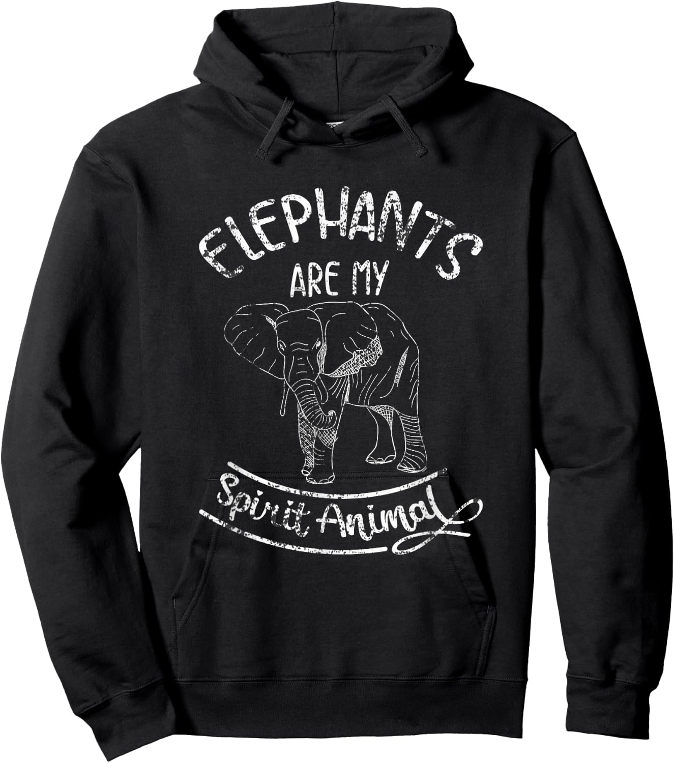 Elephants Are My Spirit Animal Elephant Hoodie - Hoodie | Black