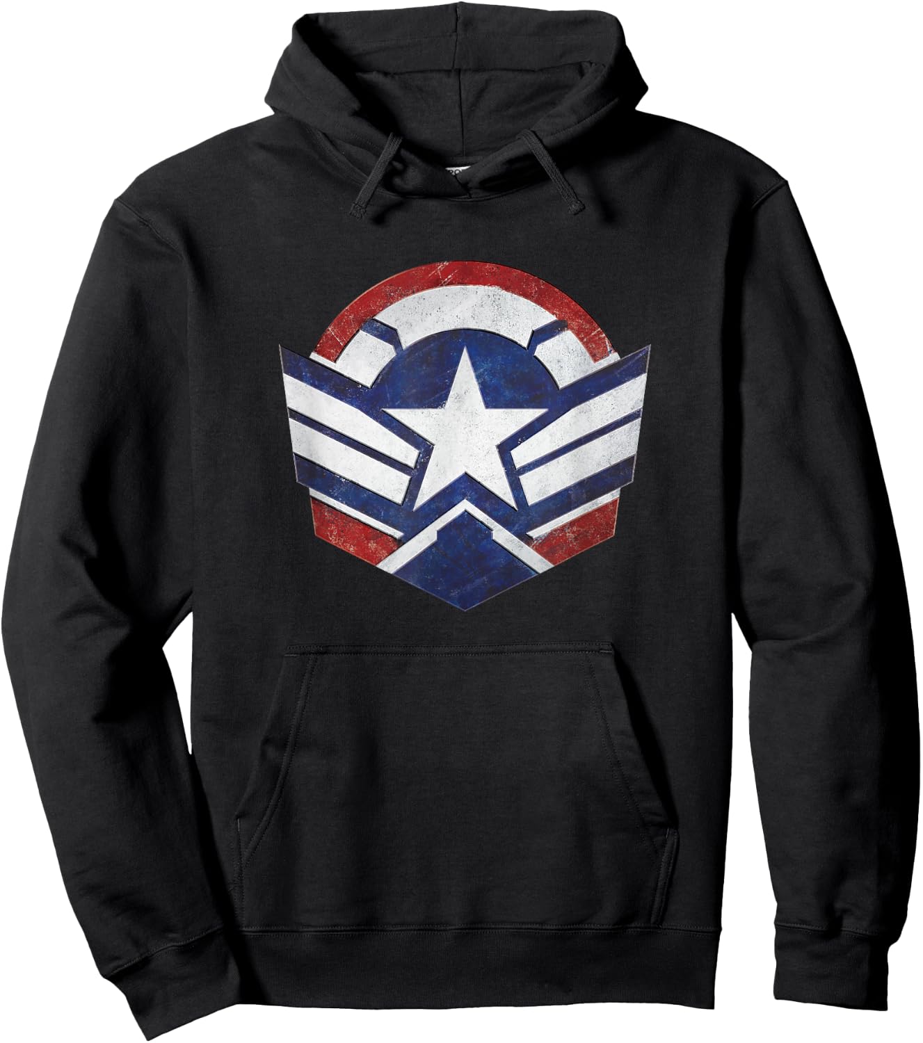 The Falcon and The Winter Soldier Captain America Star Icon Hoodie - Hoodie | Black