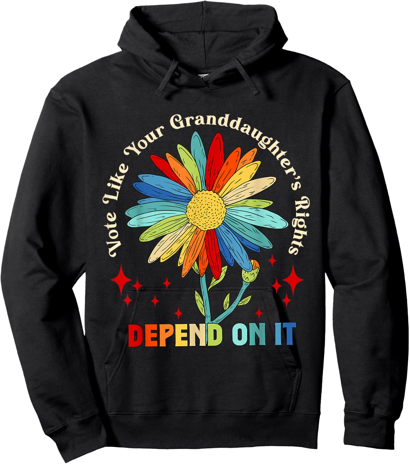 Vote Like Your Granddaughter's Rights Depend on It Hoodie - Hoodie | Black