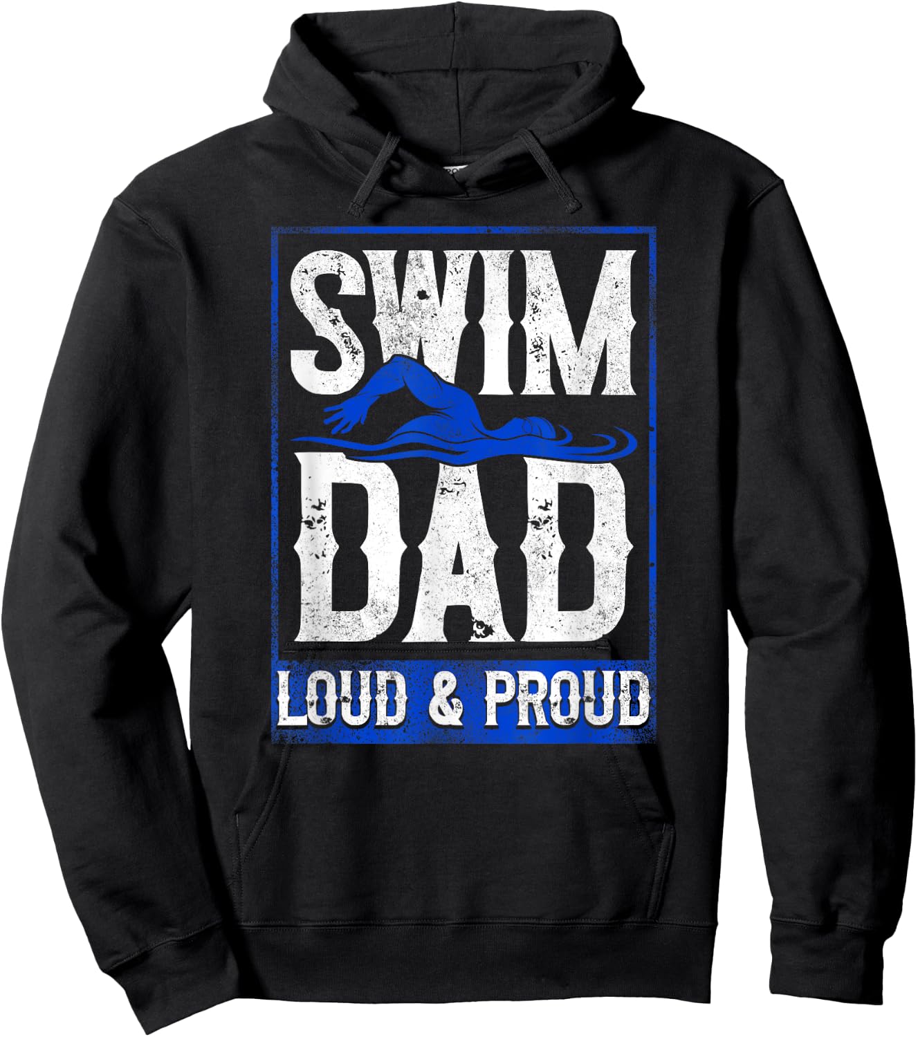 Swimming Swimmer Swim Dad Hoodie - Hoodie | Black