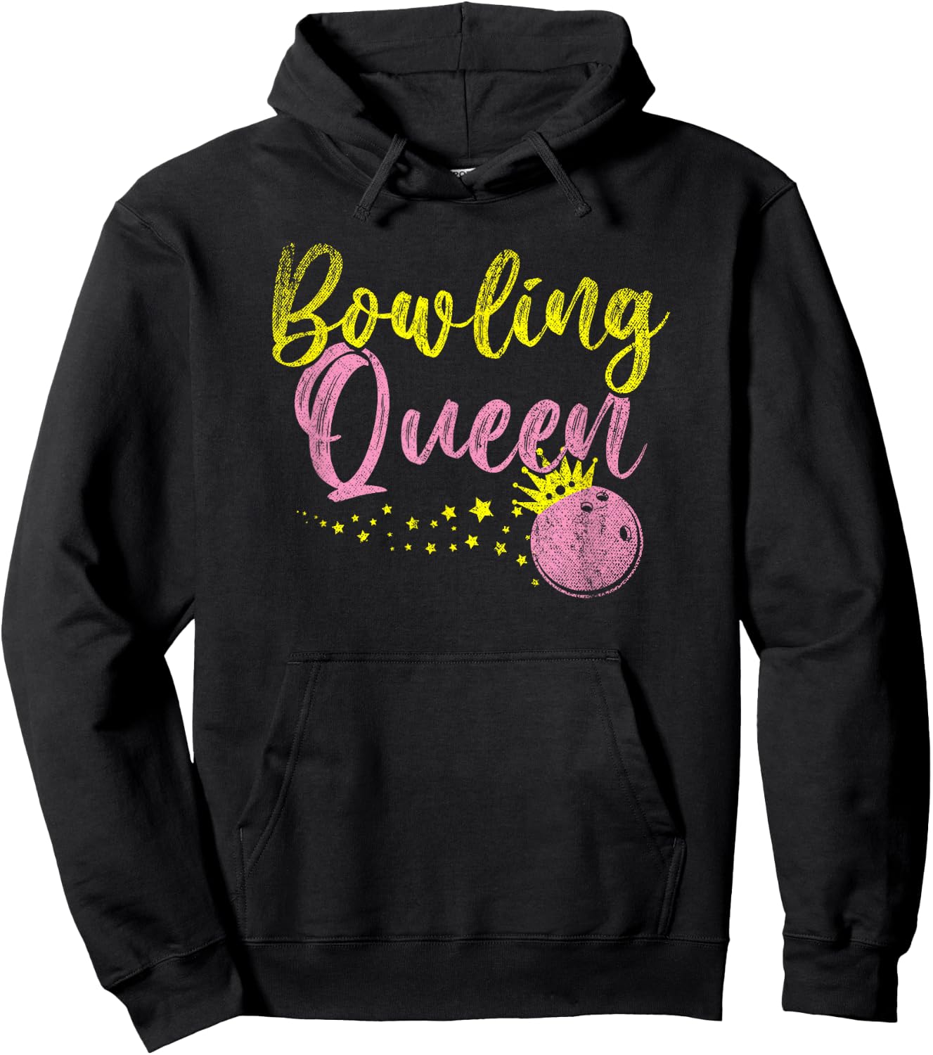 Bowling Queen Women Athletes Ladies Gift Bowling Hoodie - Hoodie | Black