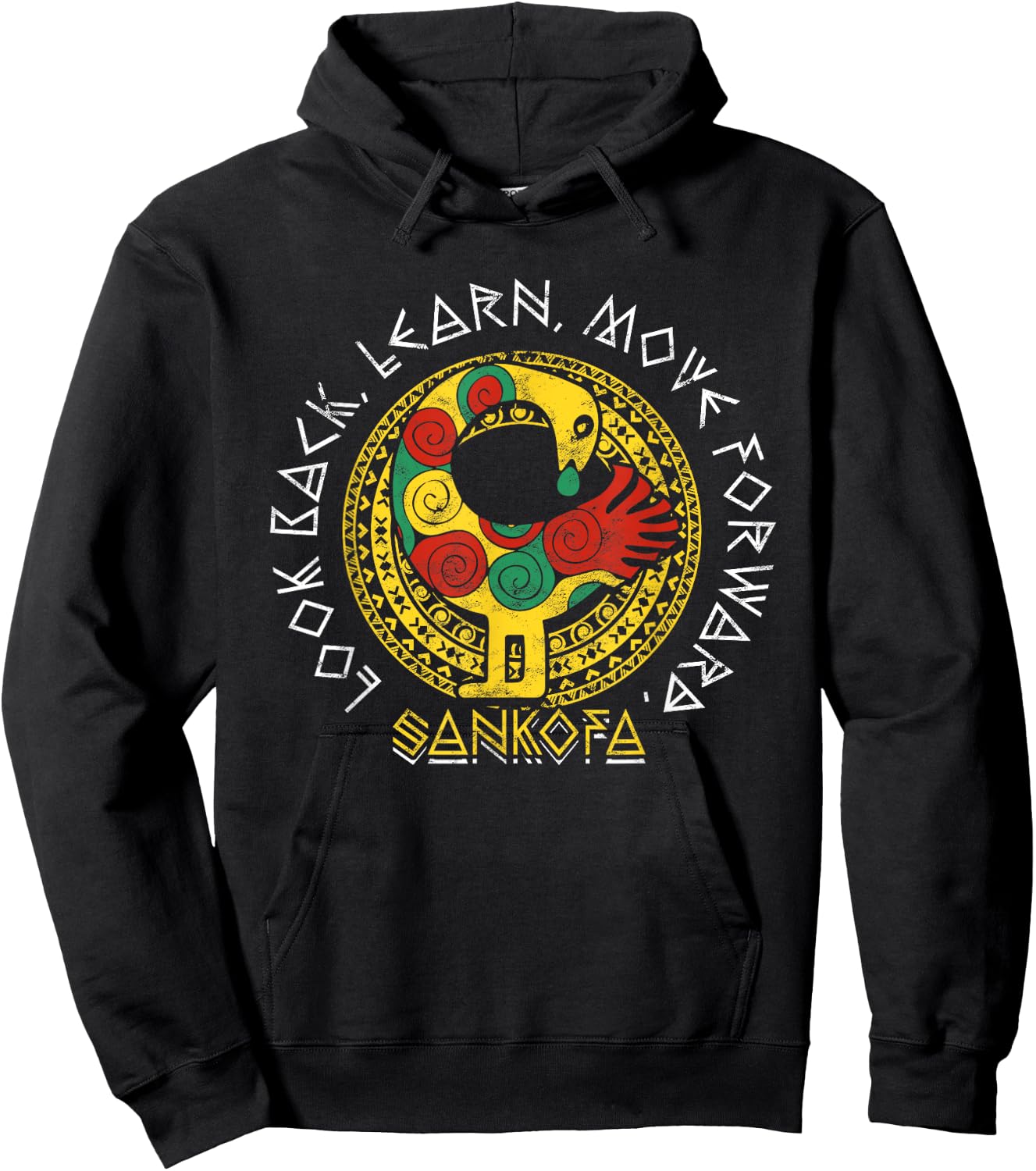 Sankofa Black History Month Adinkra Ghana Hoodie - Hoodie | Black