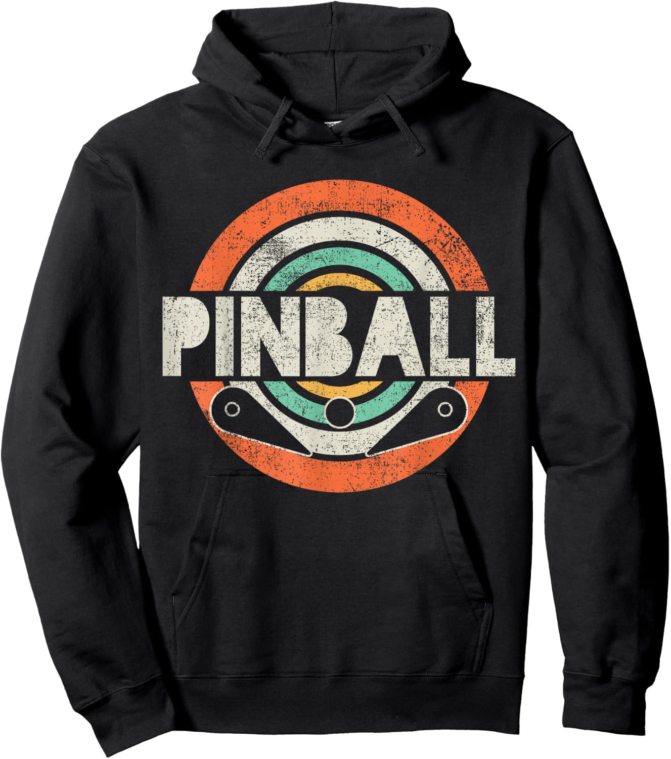 Pinball Game Vintage Black , -Kids, Small Hoodie - Hoodie | Black