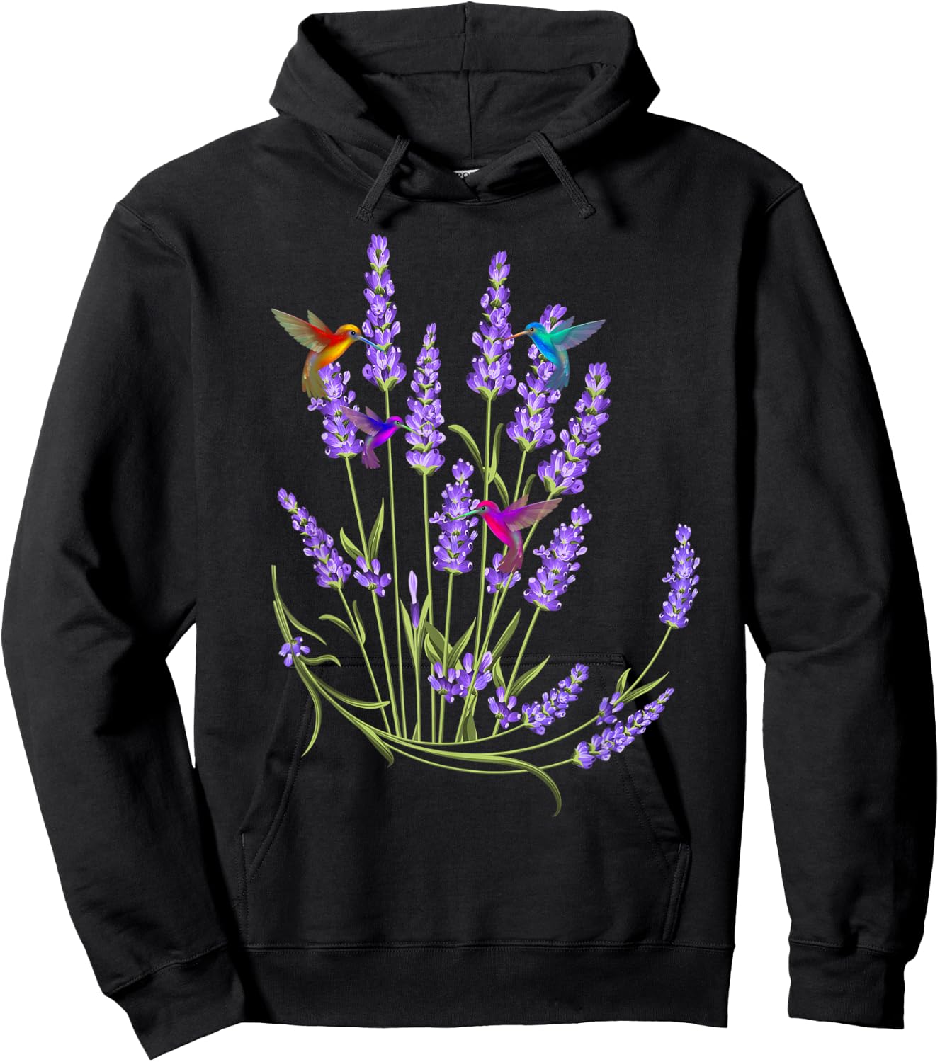 Hummingbird Playing With Flowers Funny Humming Bird Lovers Hoodie - Hoodie | Black