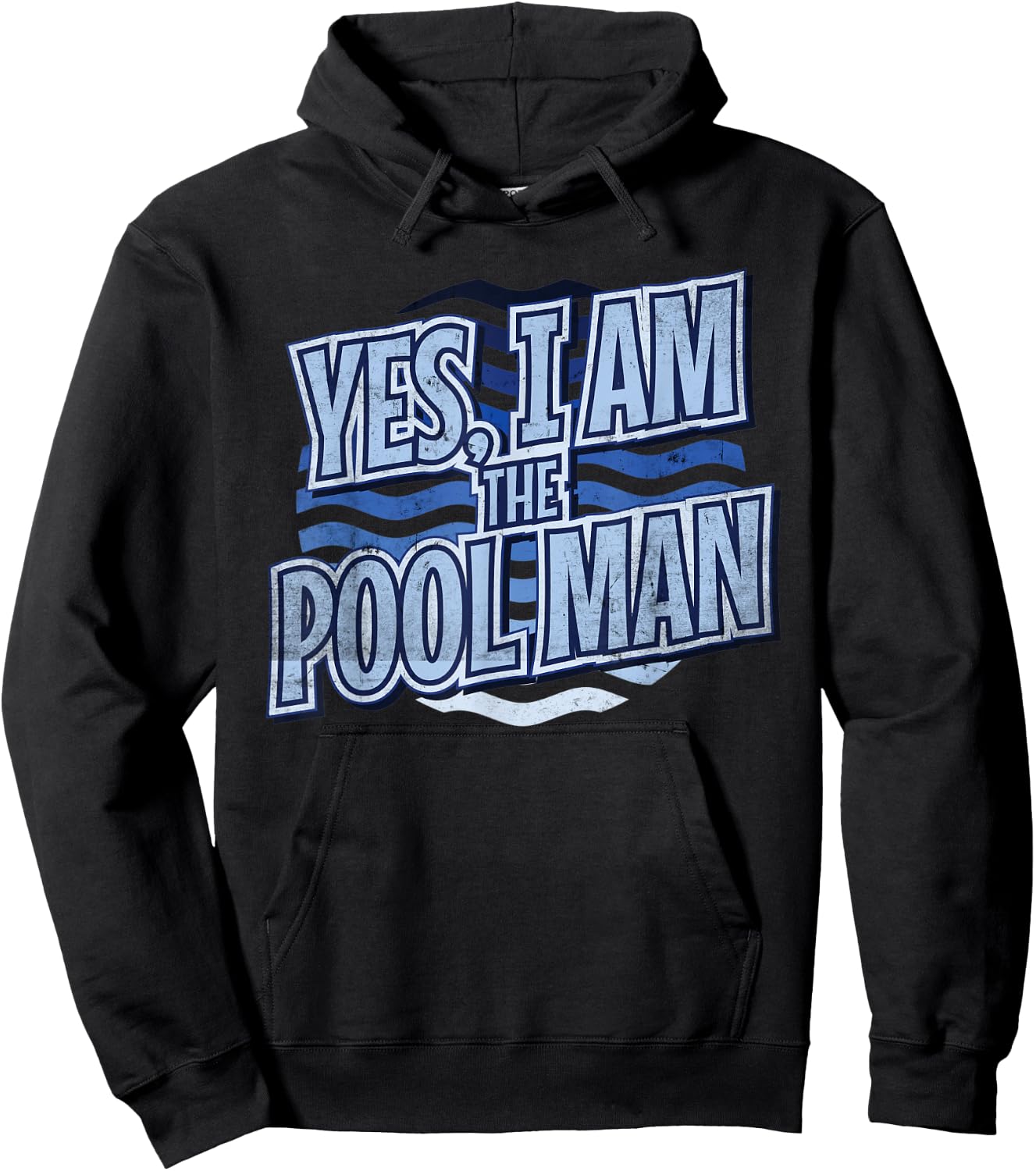 Yes I Am The Pool Man Hoodie - Hoodie | Black