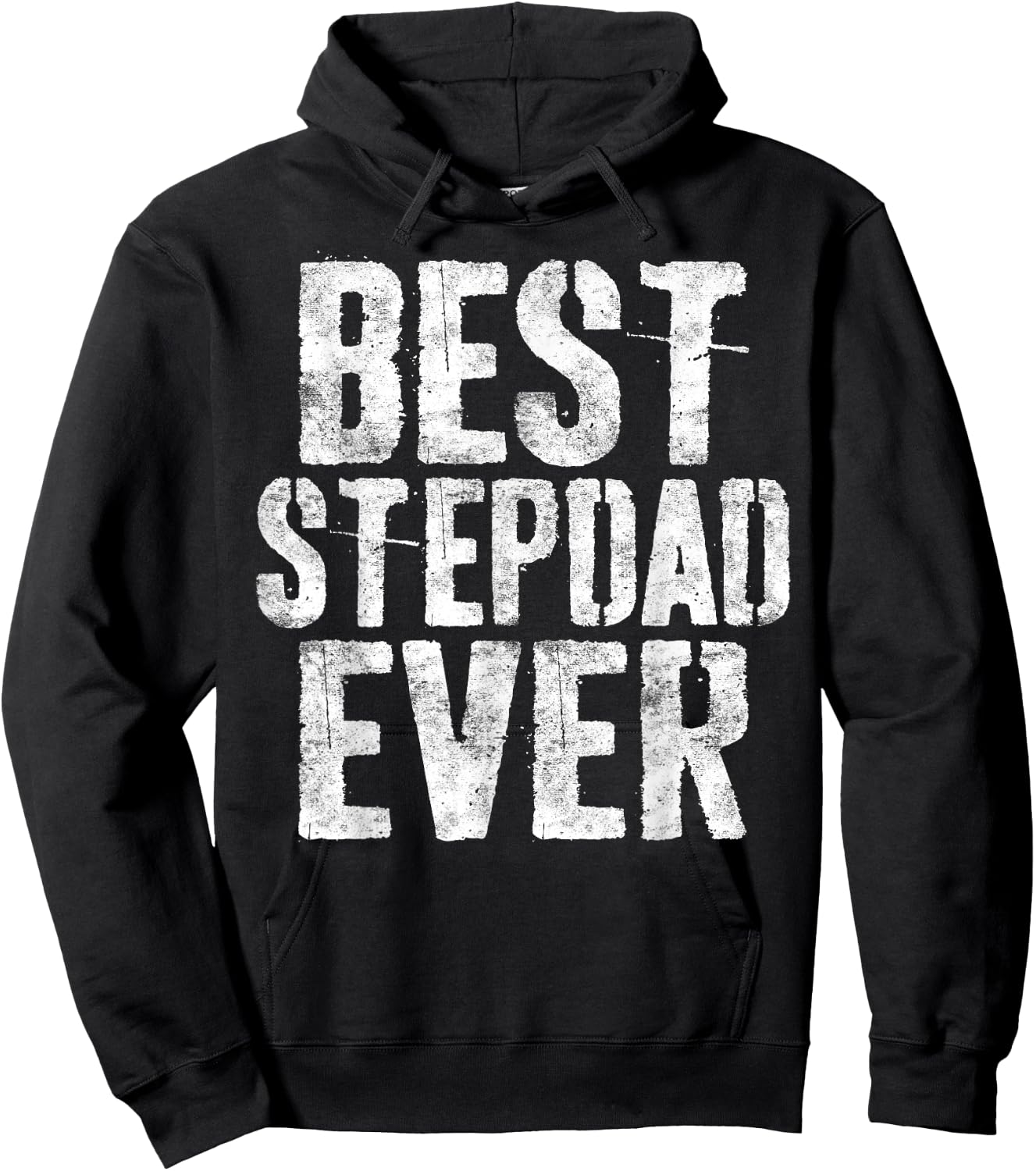 Best Stepdad Ever Shirt Men Bonus Dad Fathers Day Hoodie - Hoodie | Black